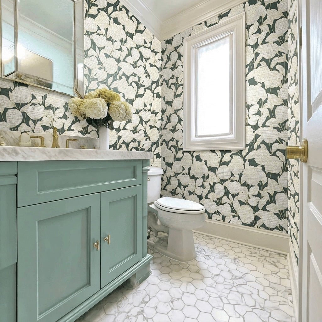 Folklore Cabins Faux Grasscloth Wallpaper - Lemon Park