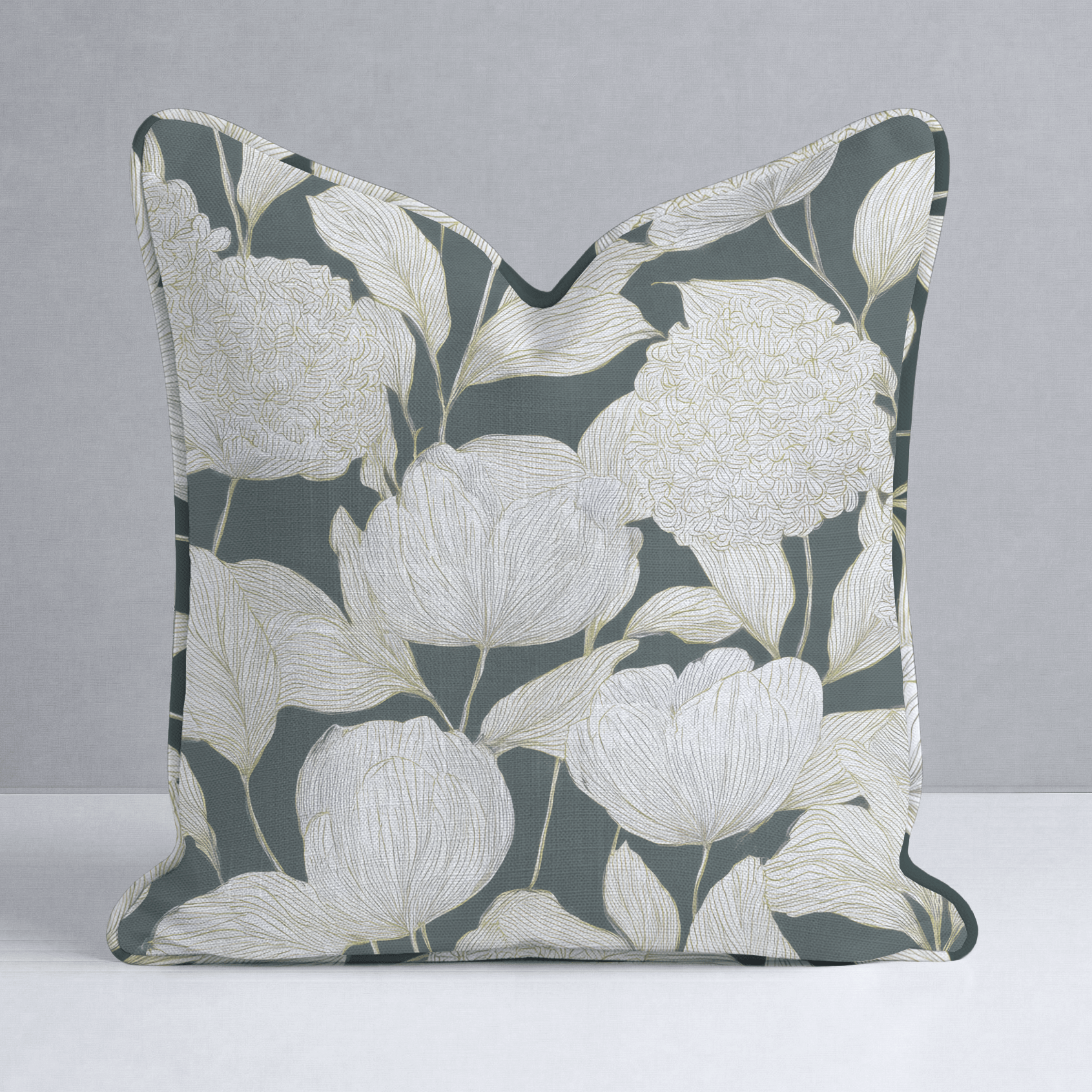 Folklore Cabins Throw Pillow - Lemon Park