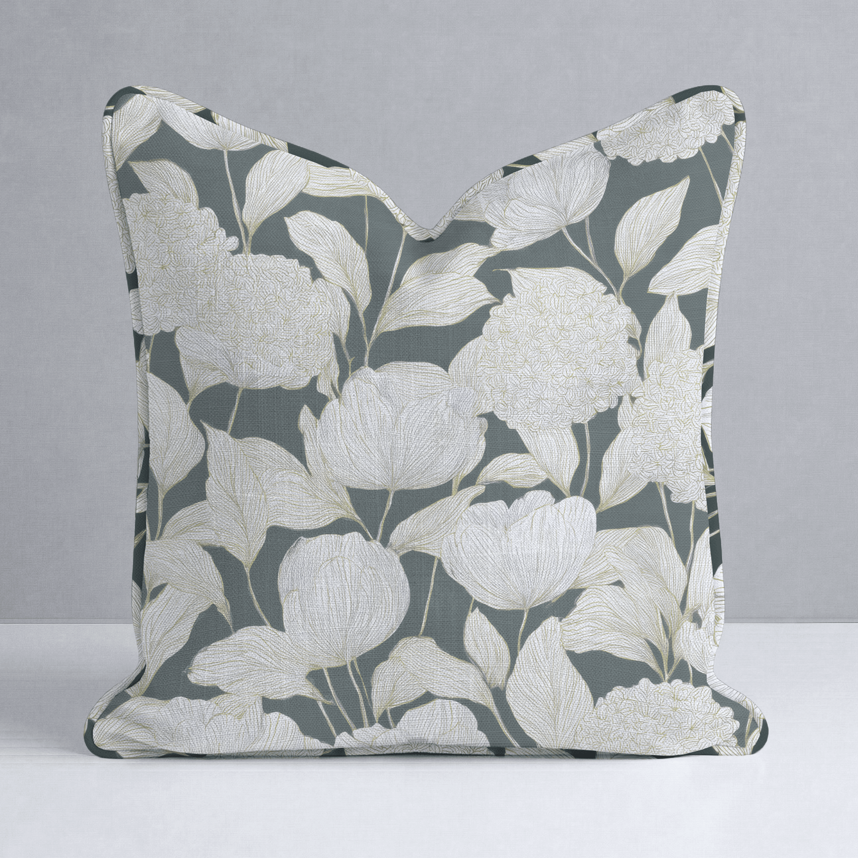 Folklore Cabins Throw Pillow - Lemon Park