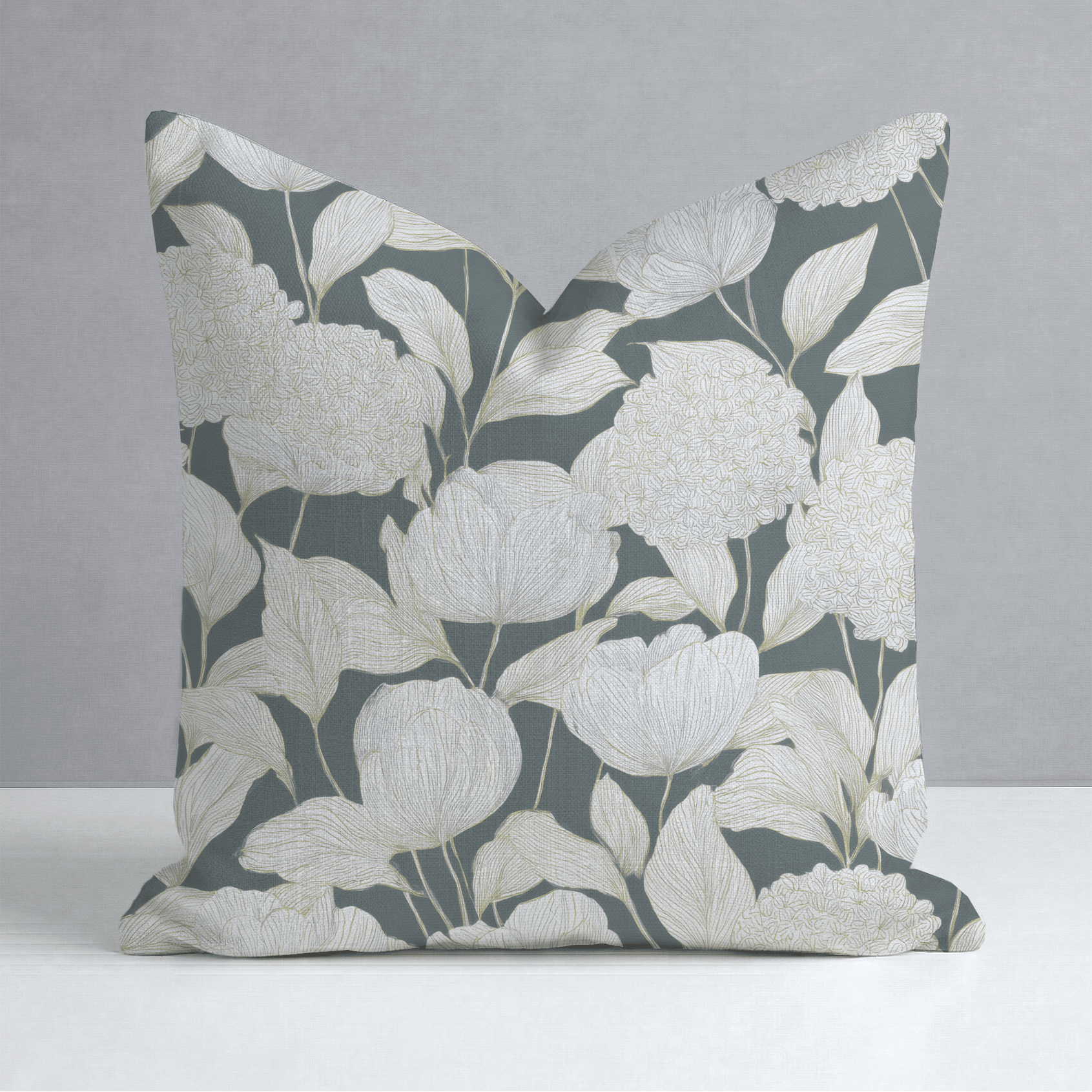 Folklore Cabins Throw Pillow - Lemon Park