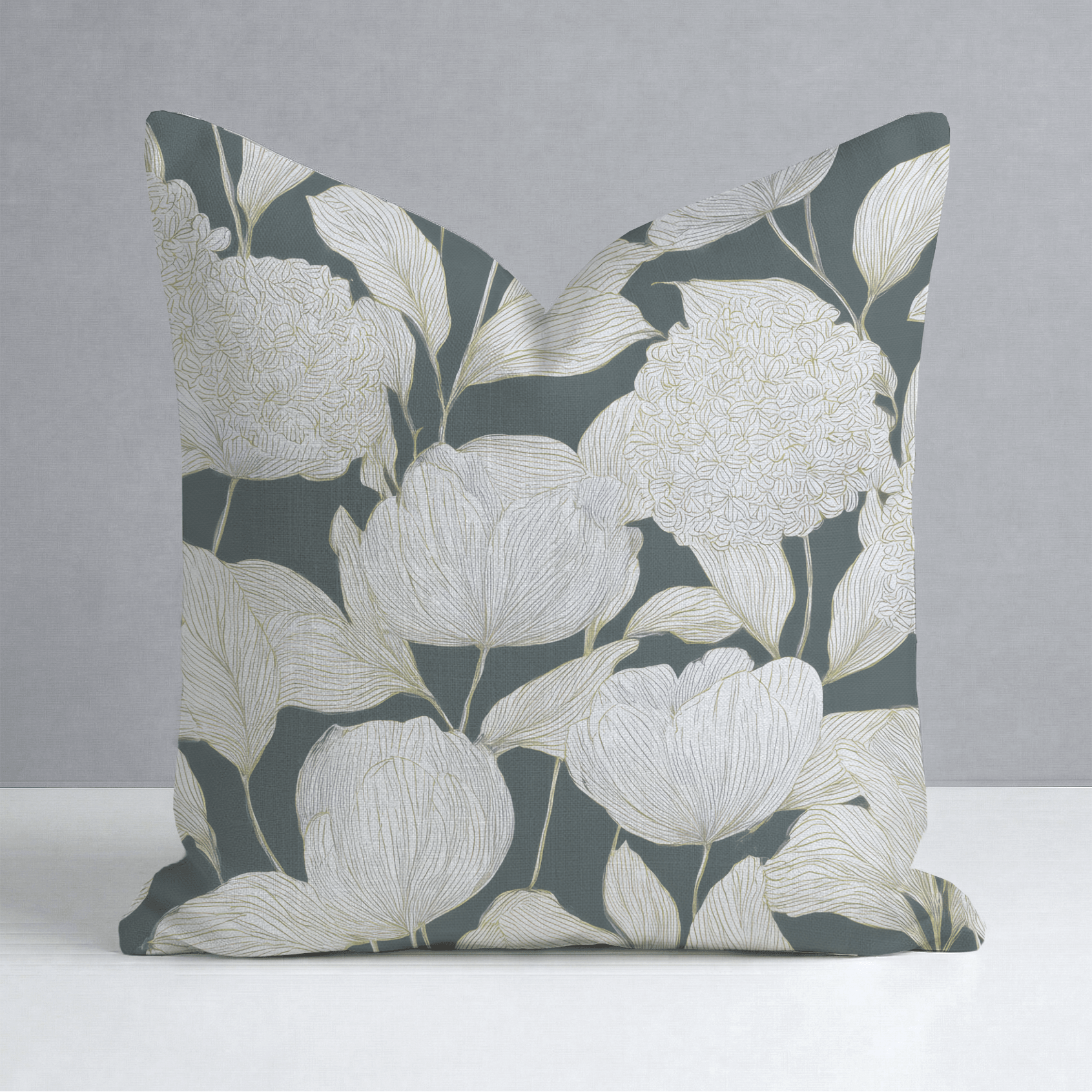 Folklore Cabins Throw Pillow - Lemon Park