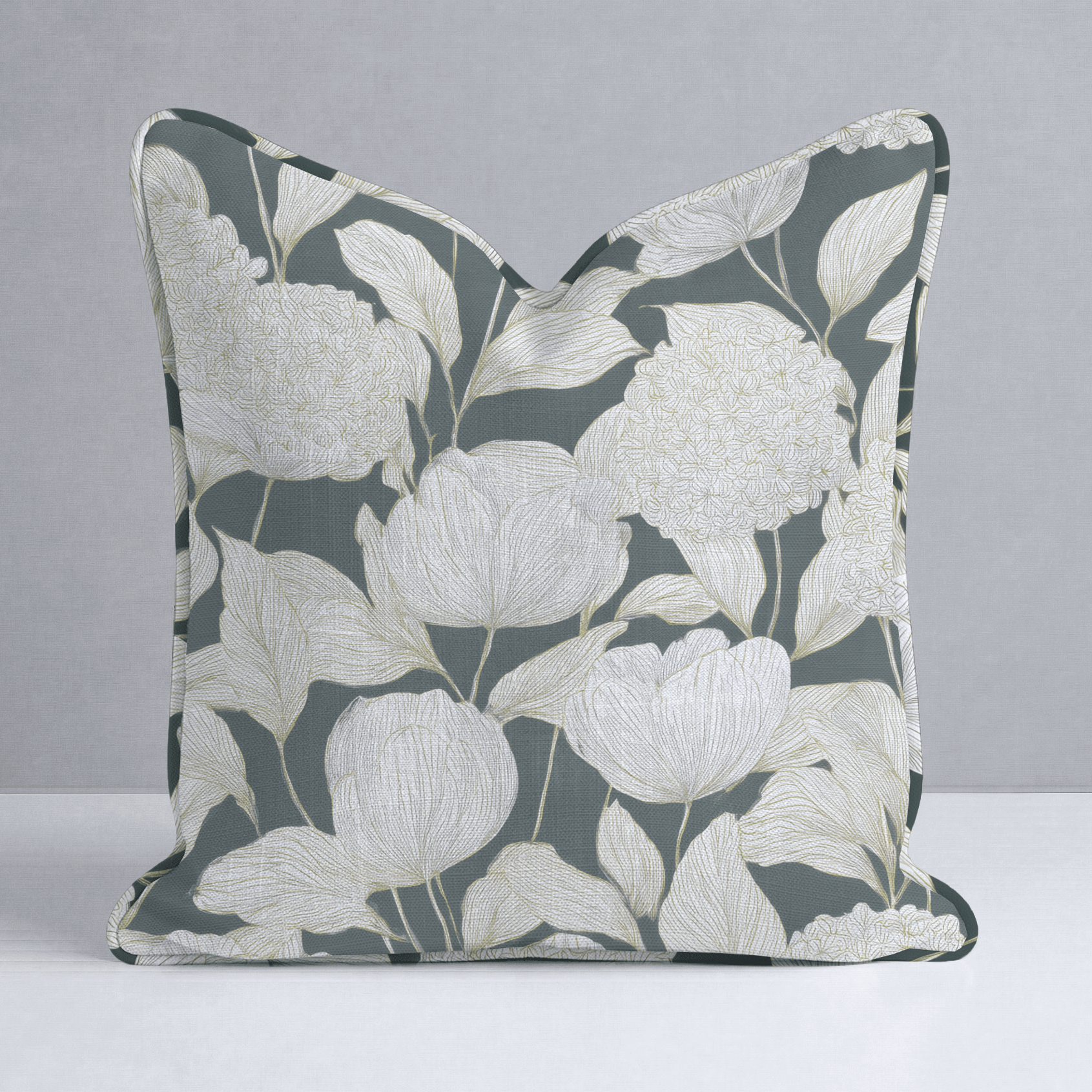 Folklore Cabins Throw Pillow - Lemon Park
