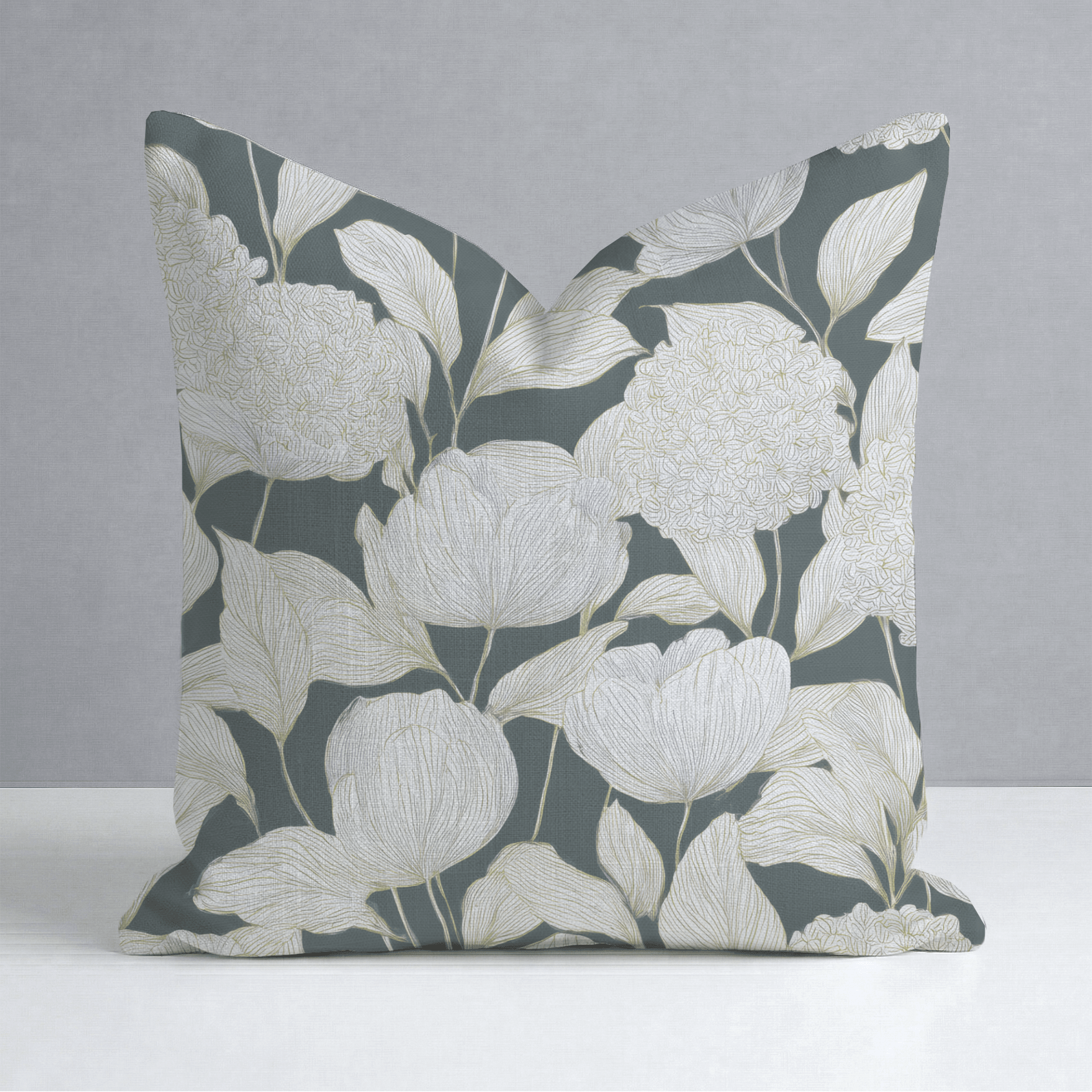 Folklore Cabins Throw Pillow - Lemon Park