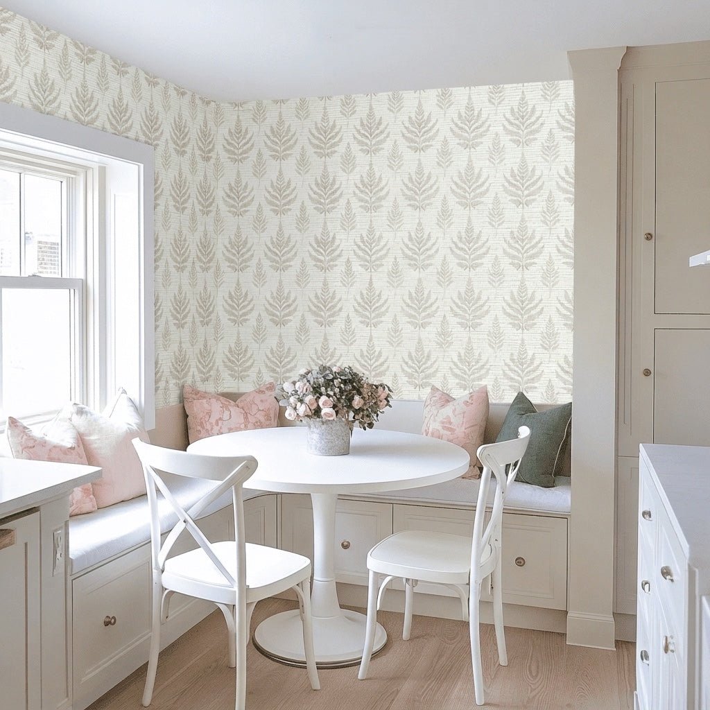 Forest Dusk Faux Grasscloth Wallpaper - Lemon Park