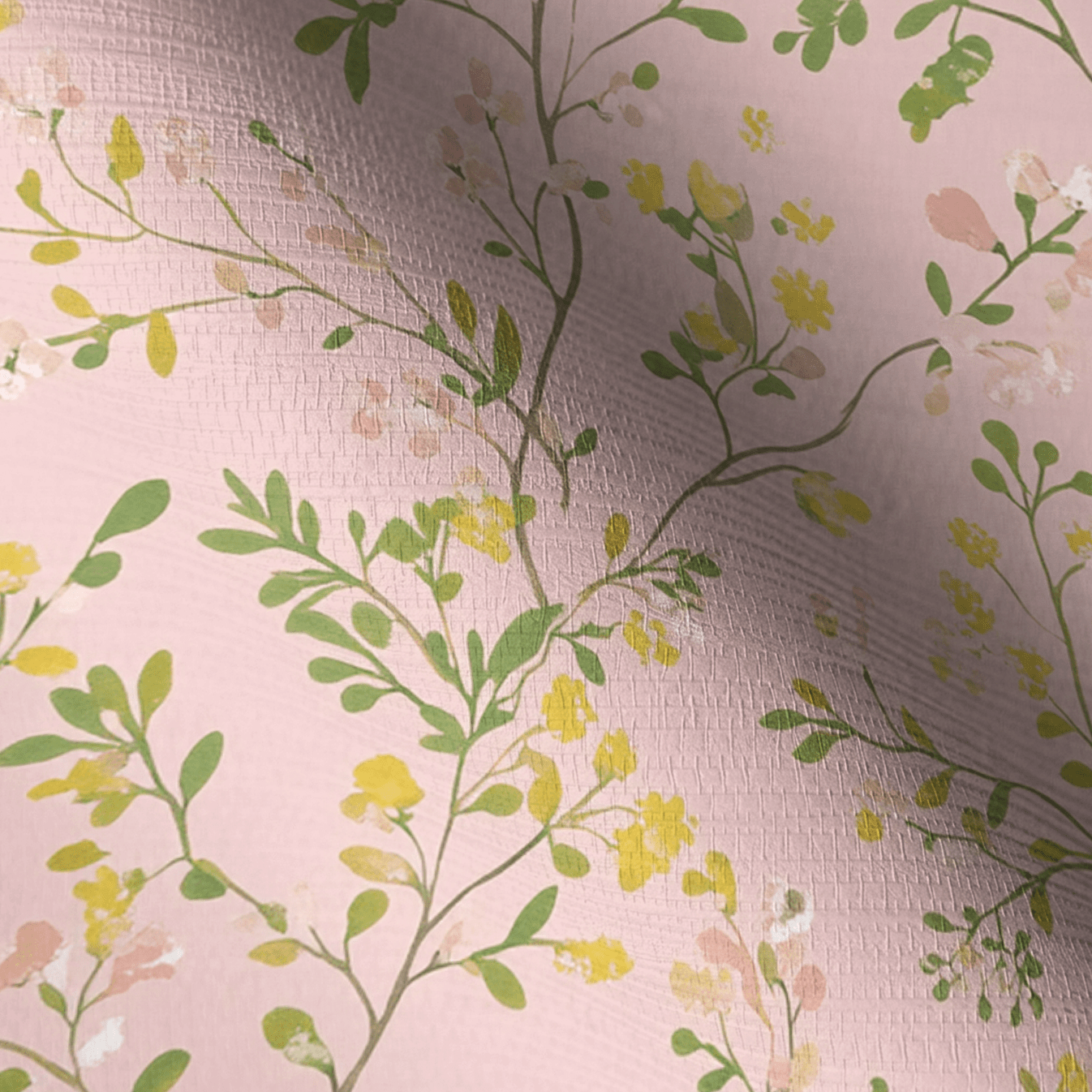 Francie Faux Grasscloth Wallpaper - Lemon Park