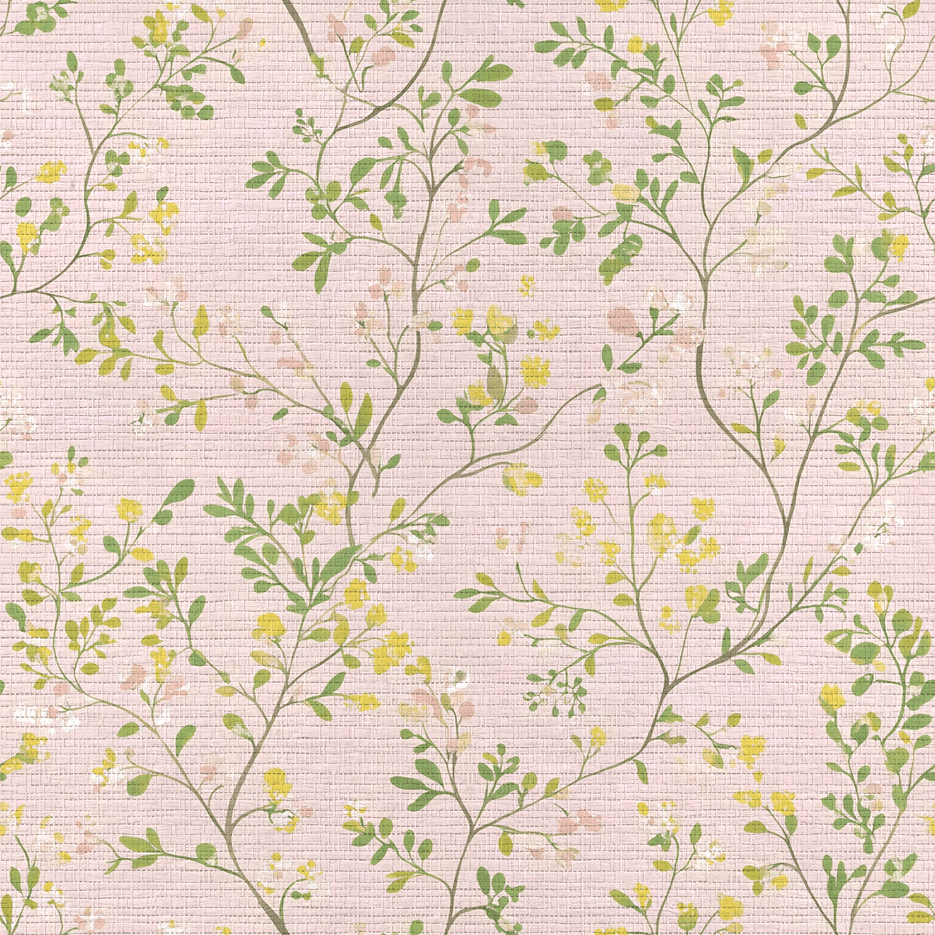 Francie Faux Grasscloth Wallpaper - Lemon Park