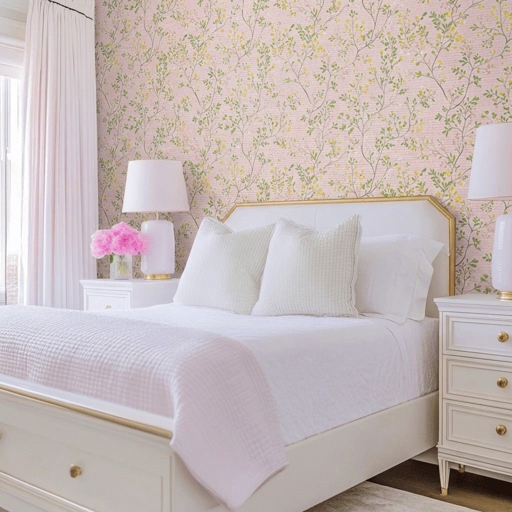 Francie Faux Grasscloth Wallpaper - Lemon Park