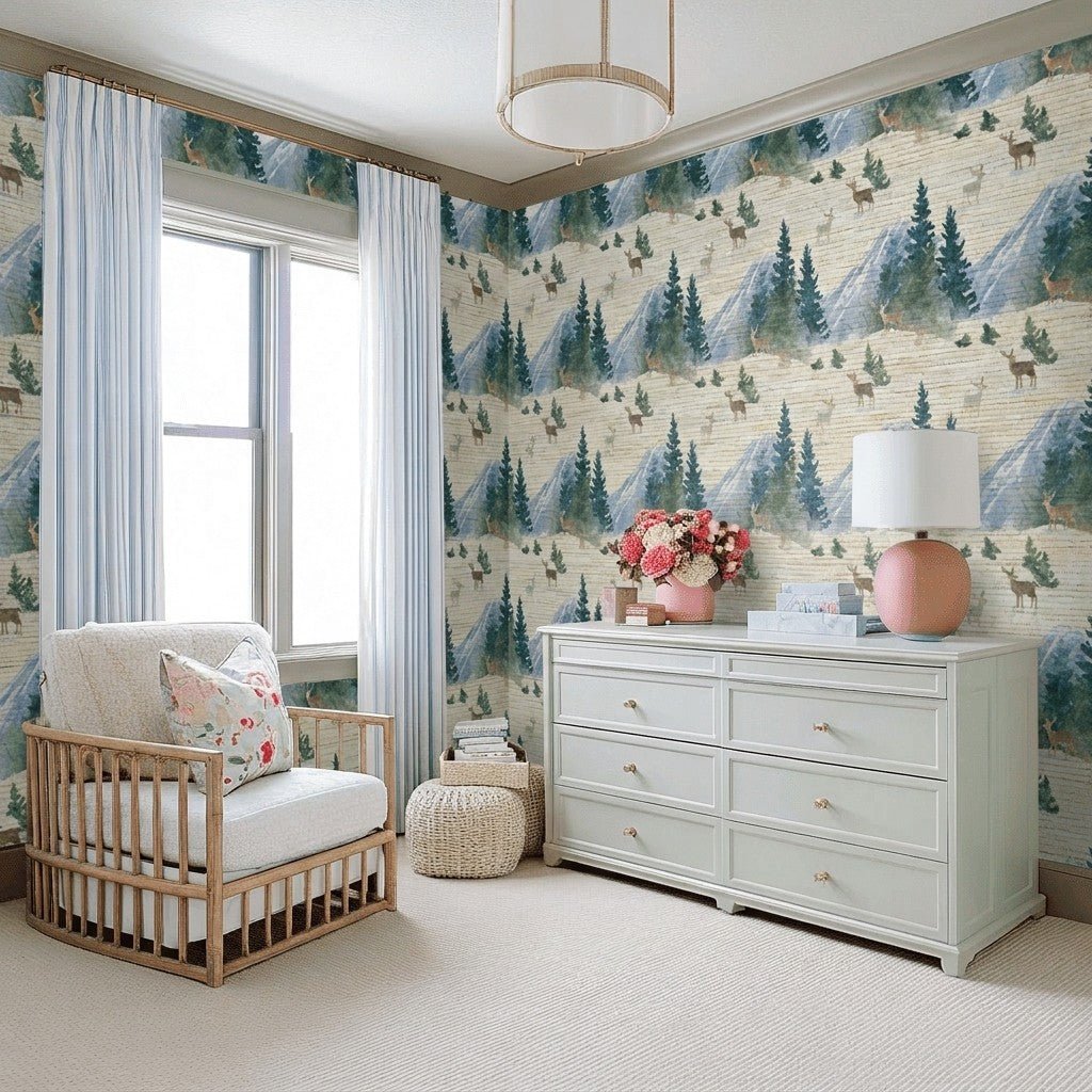 Front Range Faux Grasscloth Wallpaper - Lemon Park