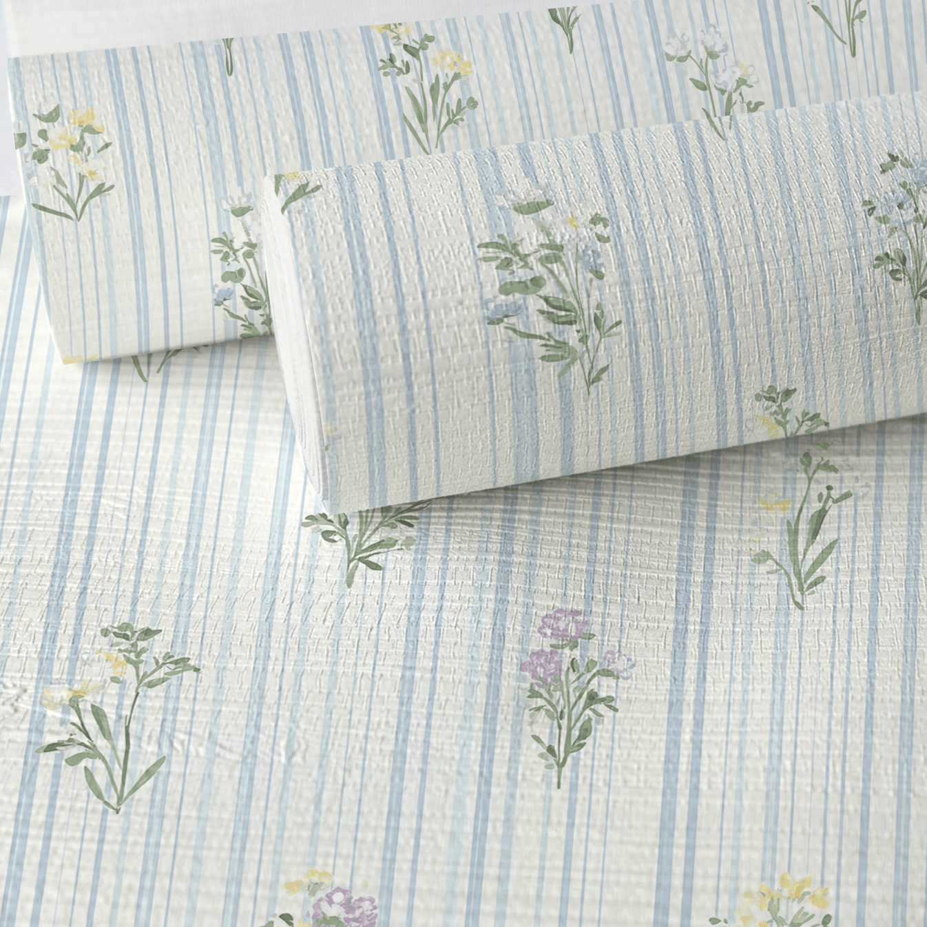 Front Row Floral Faux Grasscloth Wallpaper - Lemon Park