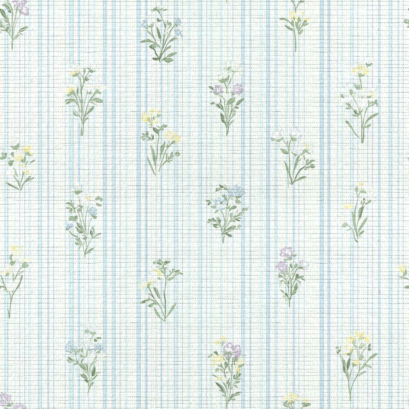 Front Row Floral Faux Grasscloth Wallpaper - Lemon Park