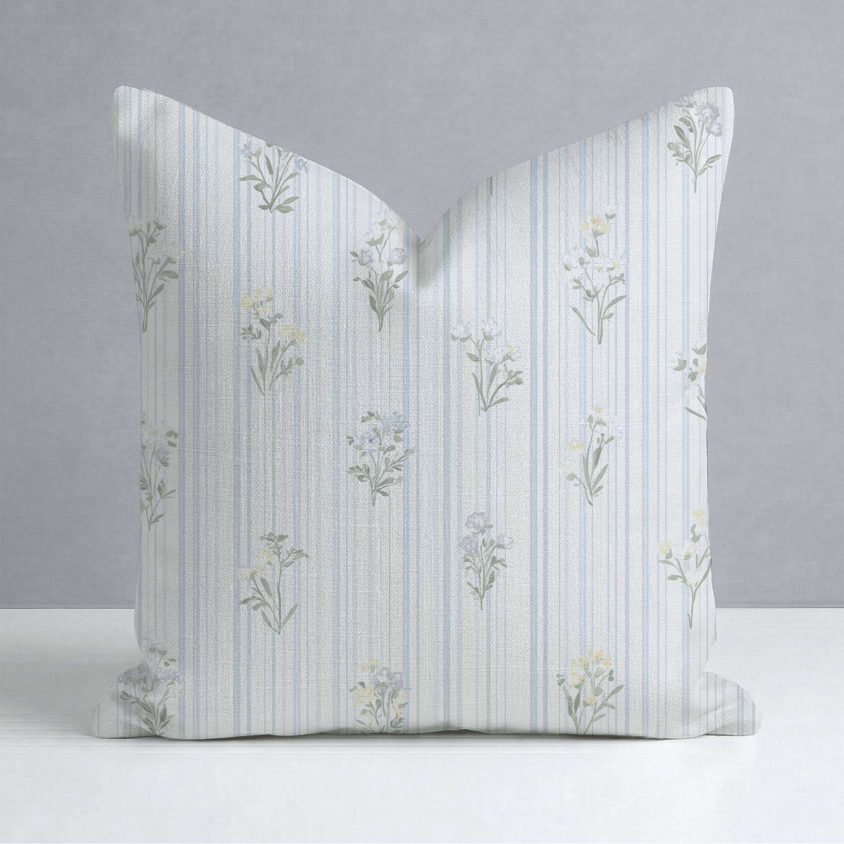 Front Row Floral Throw Pillow - Lemon Park