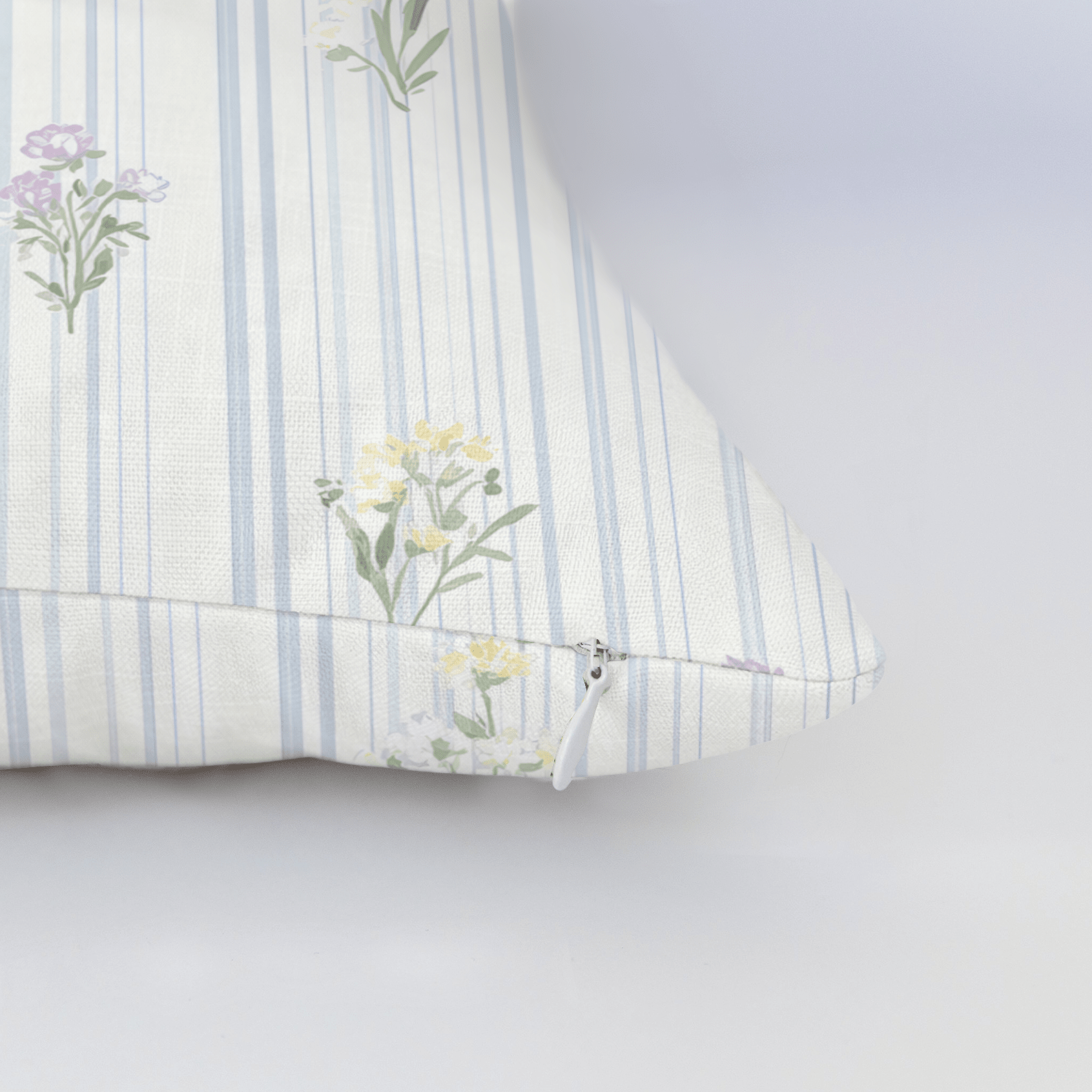 Front Row Floral Throw Pillow - Lemon Park