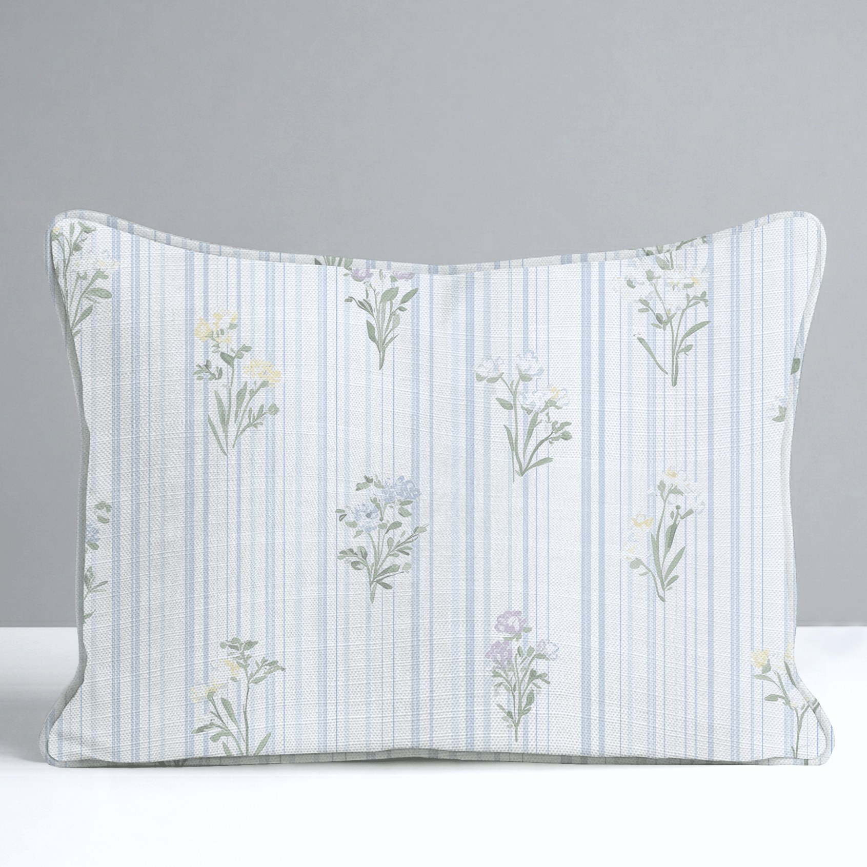 Front Row Floral Throw Pillow - Lemon Park