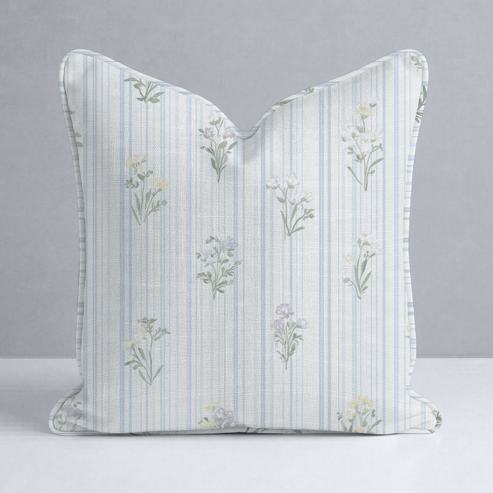 Front Row Floral Throw Pillow - Lemon Park