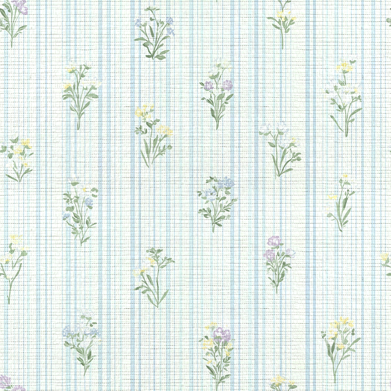 Front Row Floral Faux Grasscloth Wallpaper