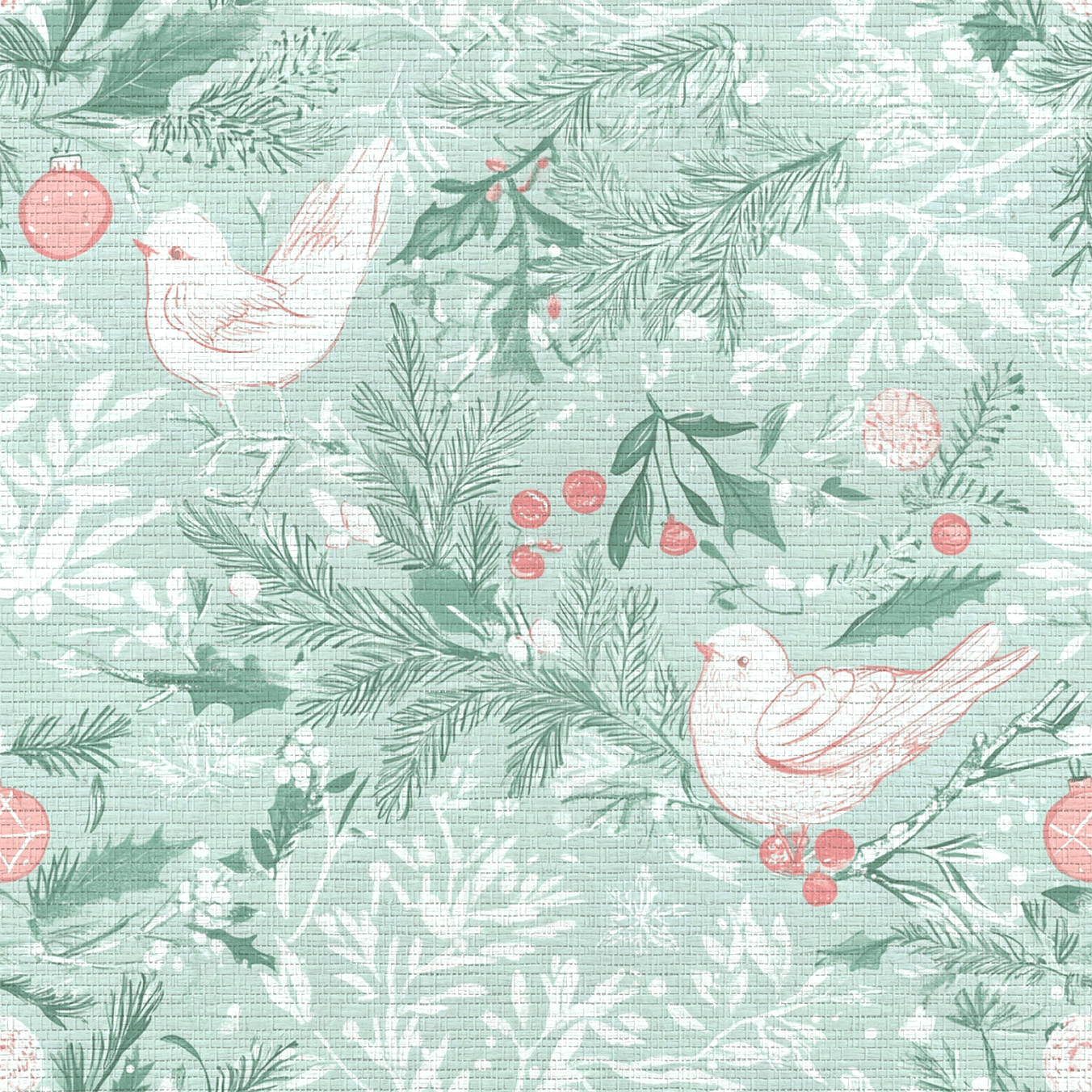 Frosted Flock Faux Grasscloth Wallpaper - Lemon Park