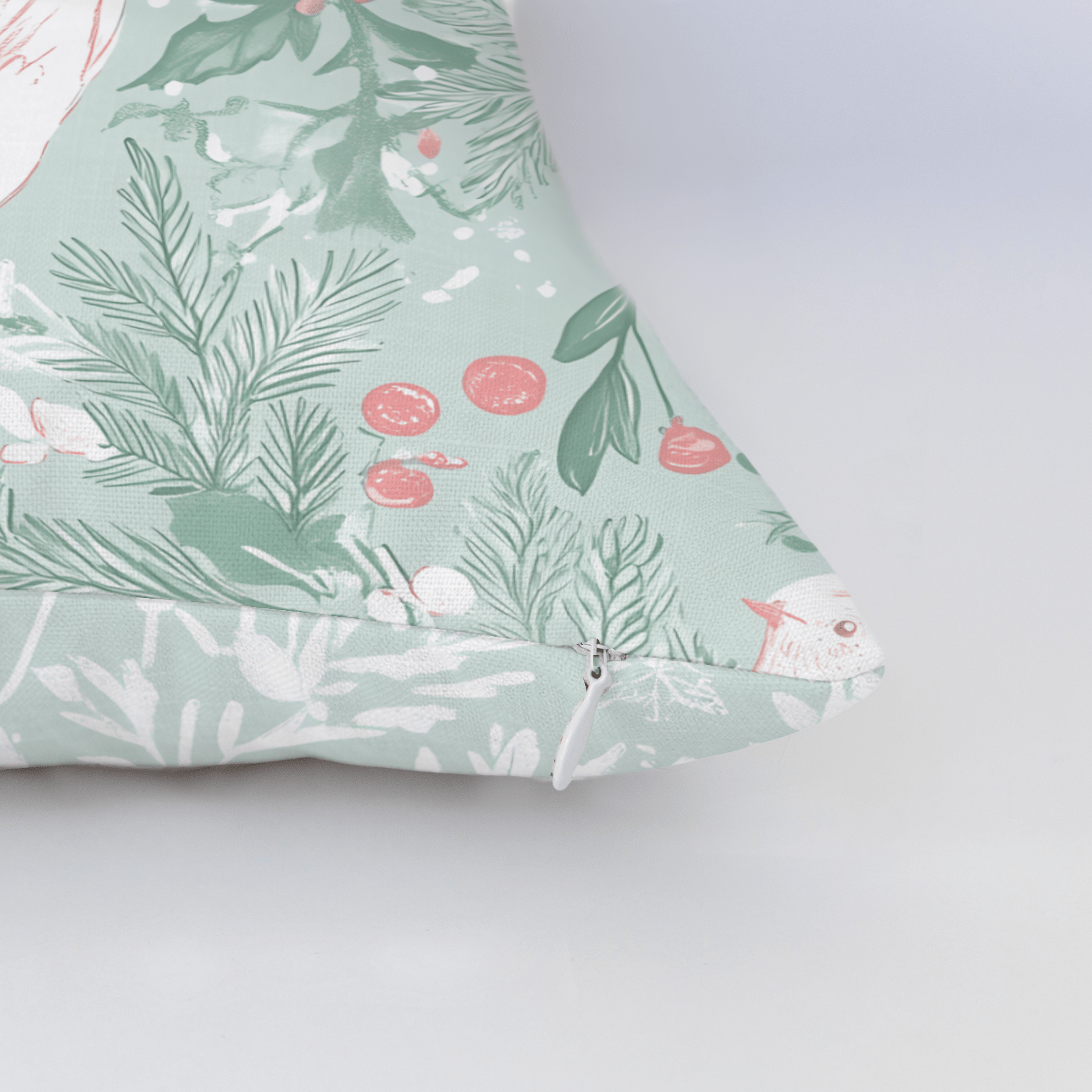 Frosted Flock Throw Pillow - Lemon Park