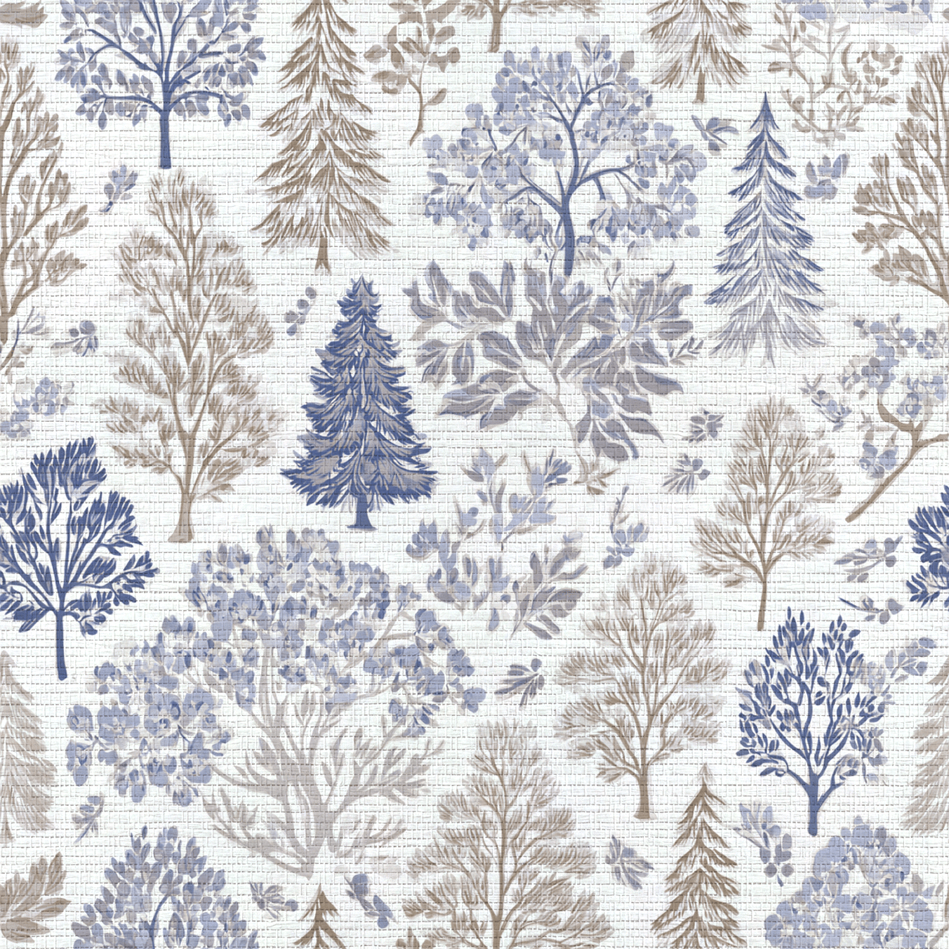 Frosted Forest Faux Grasscloth Wallpaper - Lemon Park