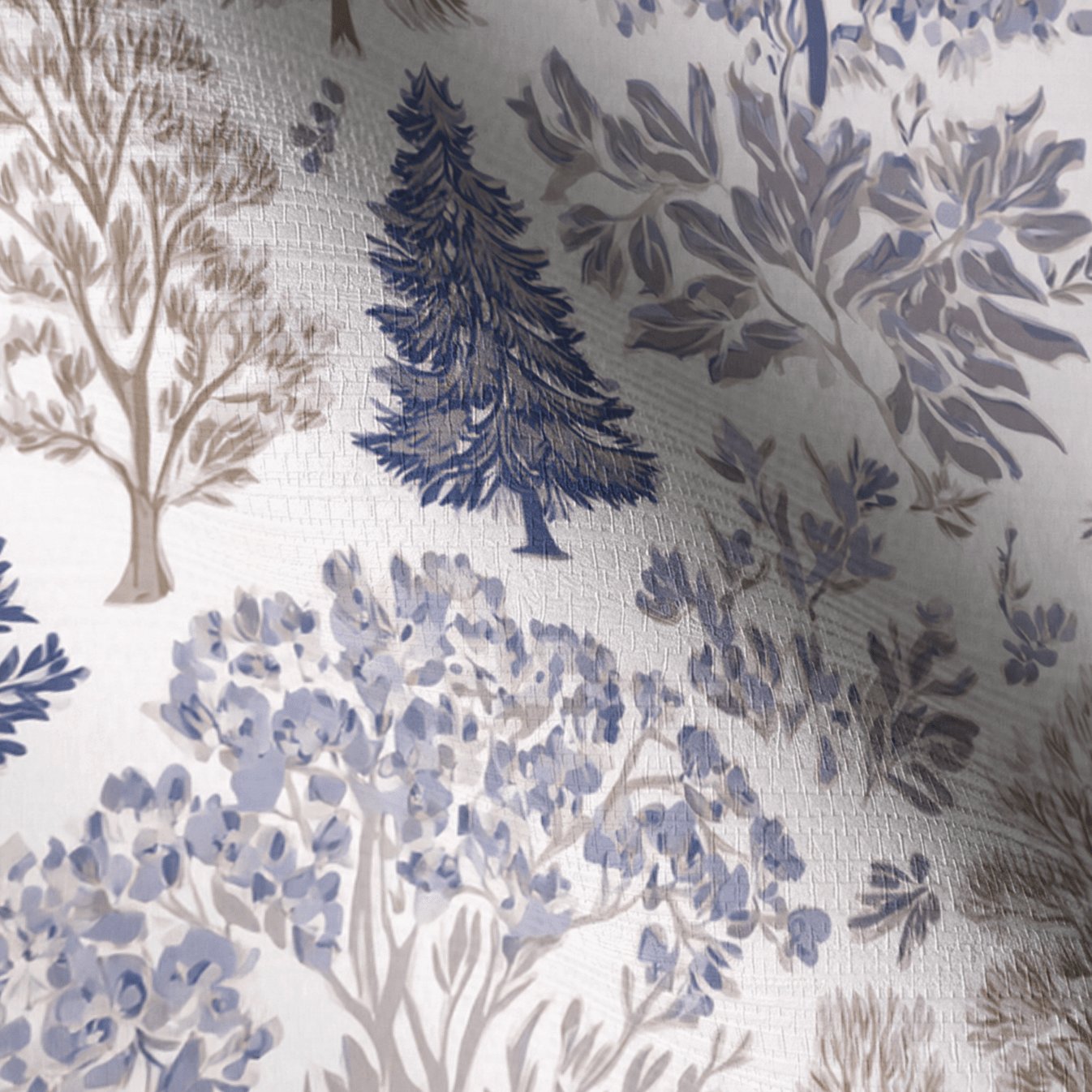 Frosted Forest Faux Grasscloth Wallpaper - Lemon Park