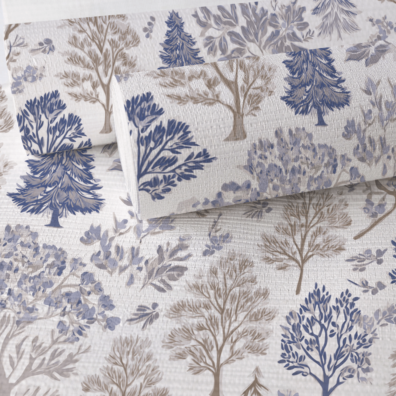 Frosted Forest Faux Grasscloth Wallpaper - Lemon Park