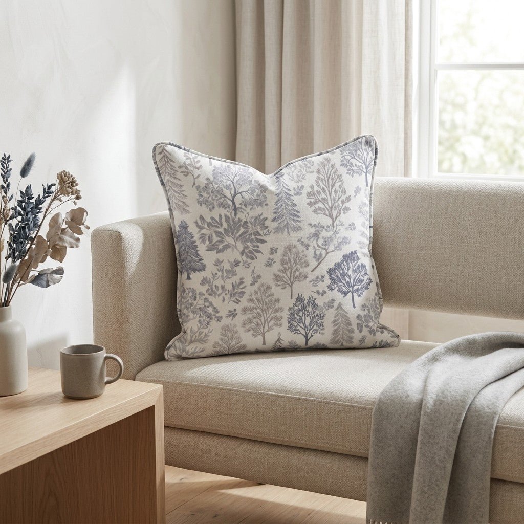 Frosted Forest Throw Pillow - Lemon Park
