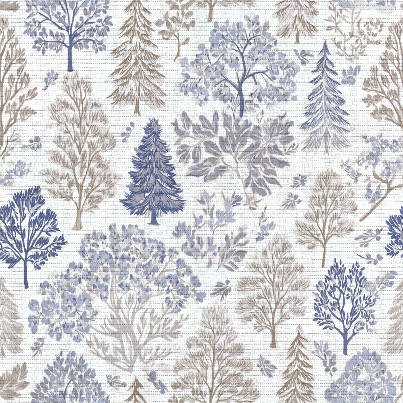 Frosted Forest Faux Grasscloth Wallpaper