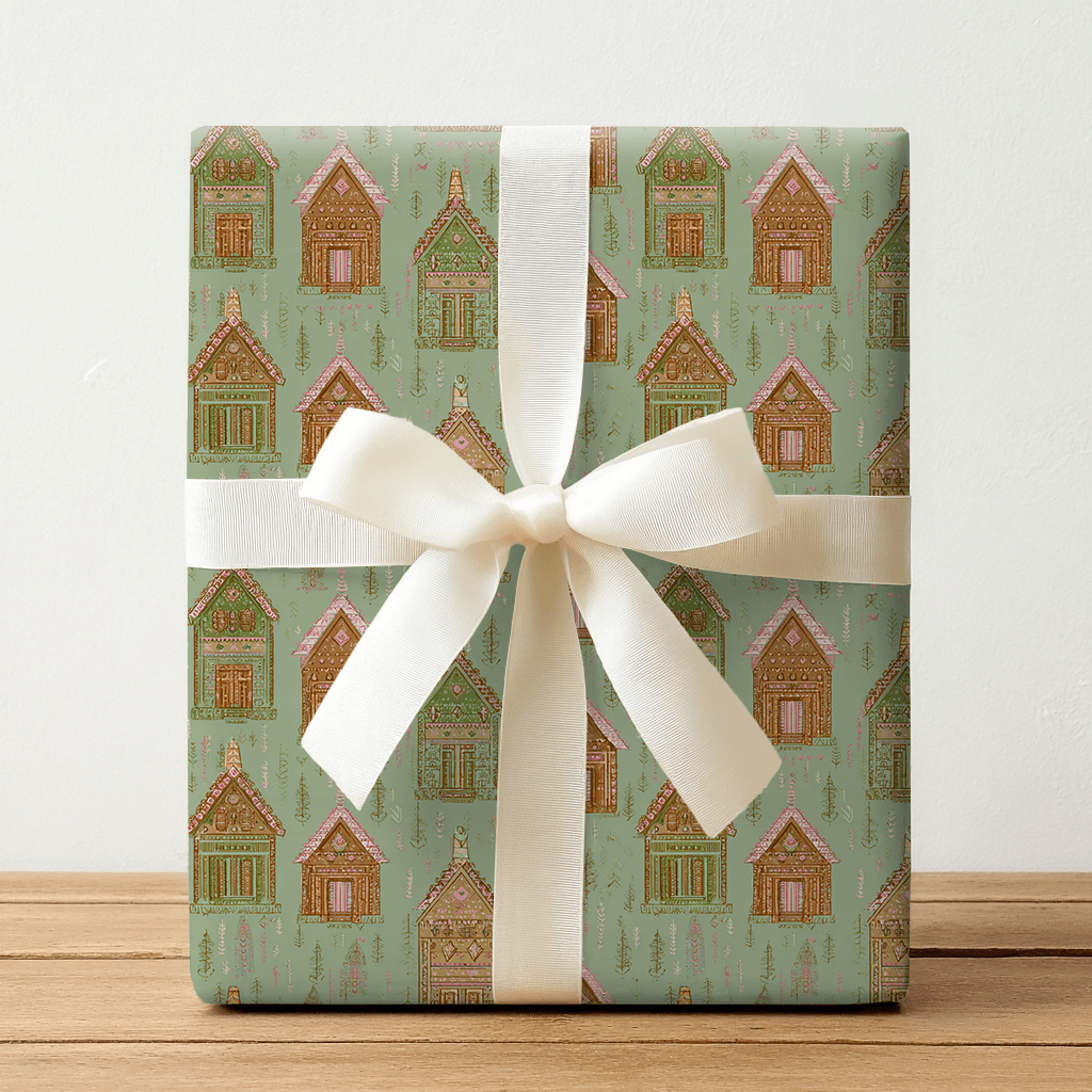 Frosted Laurel - Wrapping Paper - Lemon Park