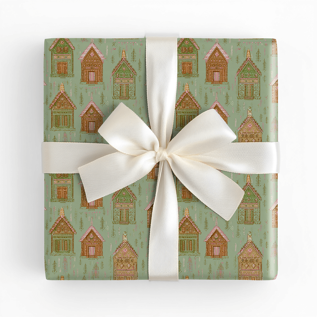Frosted Laurel - Wrapping Paper - Lemon Park