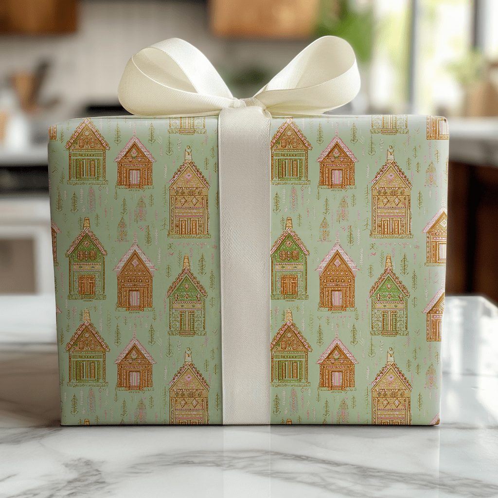 Frosted Laurel - Wrapping Paper - Lemon Park