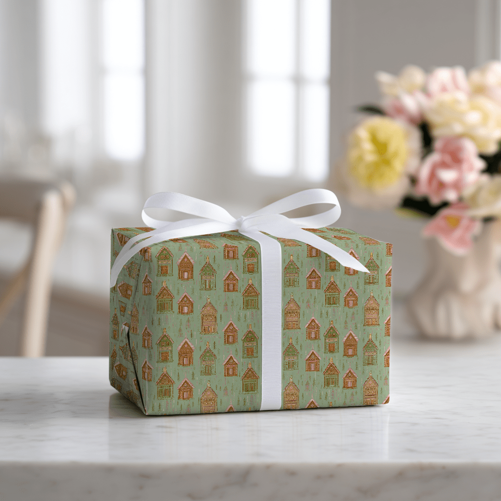 Frosted Laurel - Wrapping Paper - Lemon Park