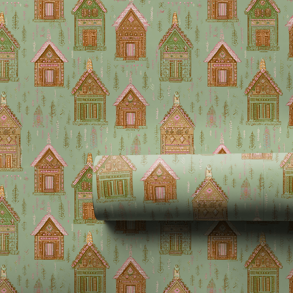 Frosted Laurel - Wrapping Paper - Lemon Park