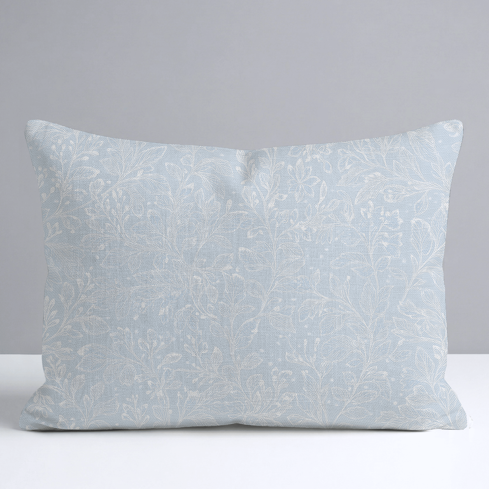 Frosted Sprig Throw Pillow - Lemon Park