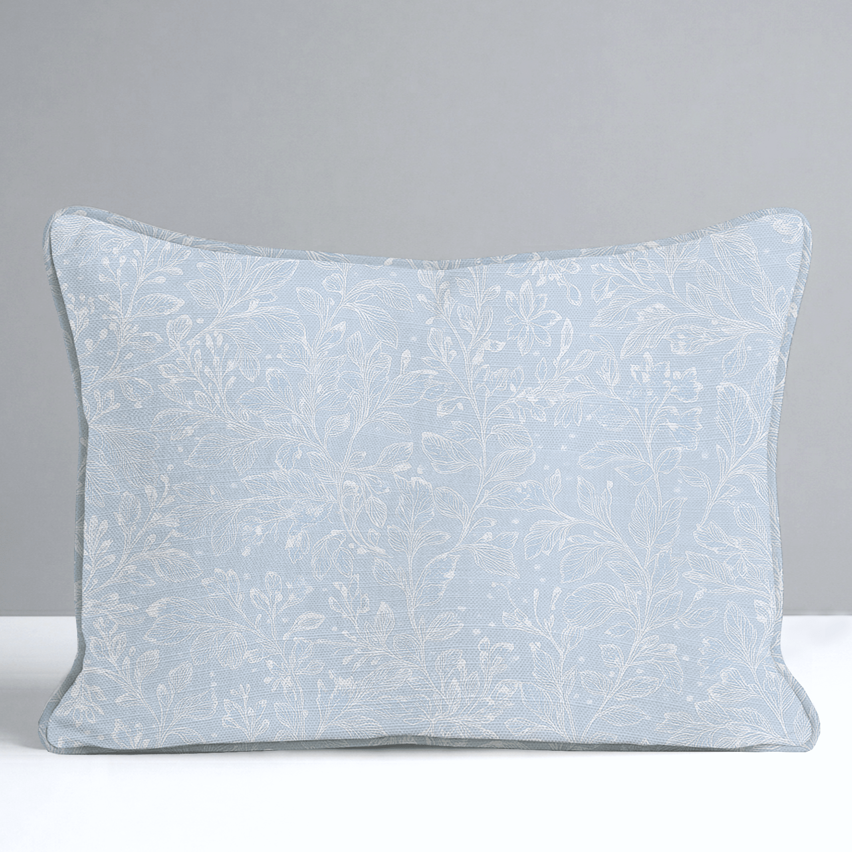 Frosted Sprig Throw Pillow - Lemon Park