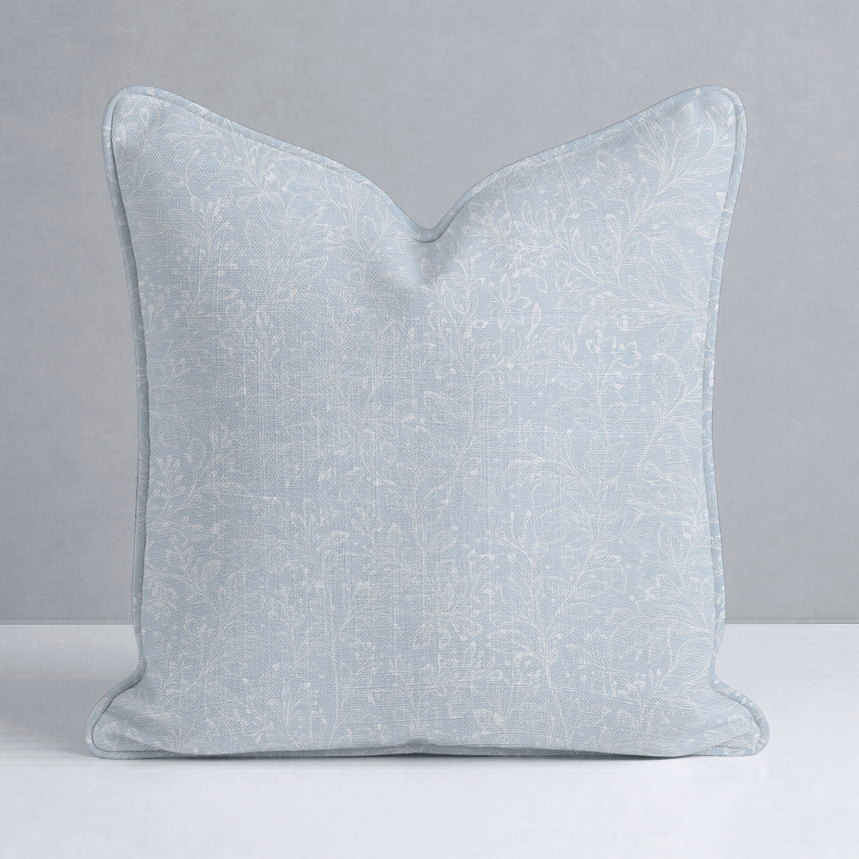 Frosted Sprig Throw Pillow - Lemon Park