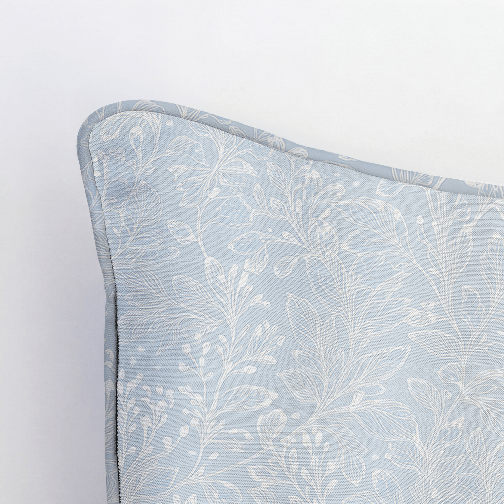 Frosted Sprig Throw Pillow - Lemon Park