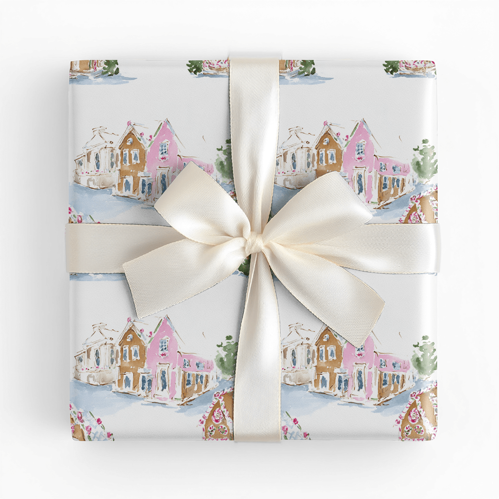 Frosted Village - Wrapping Paper - Lemon Park