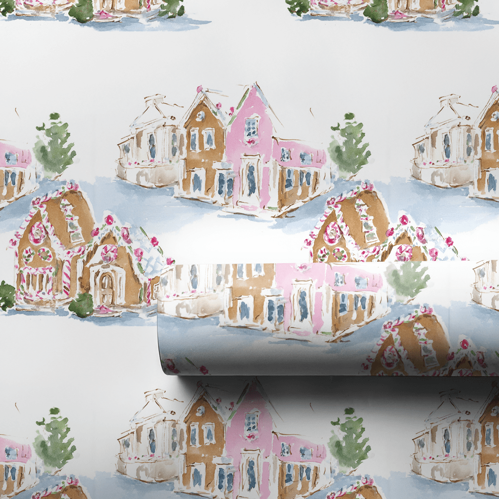 Frosted Village - Wrapping Paper - Lemon Park