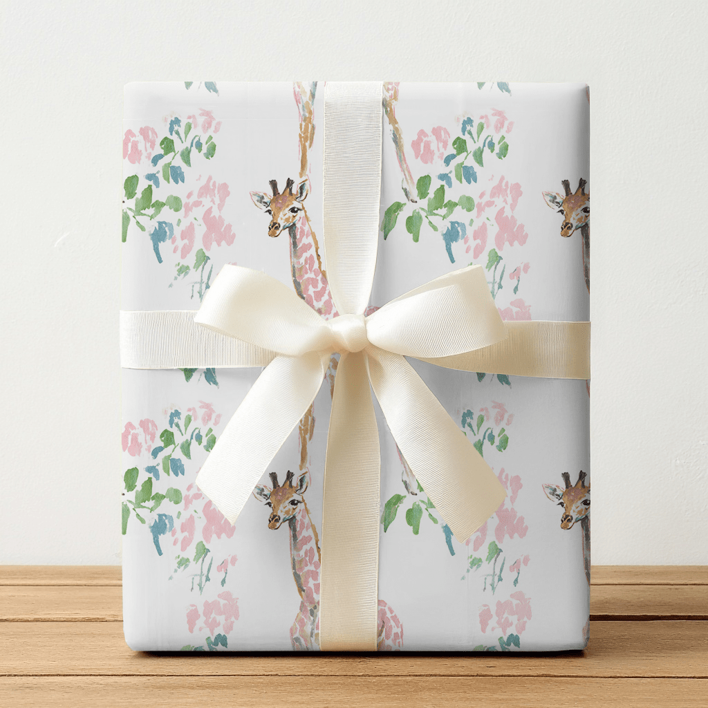 Gabriella Giraffe - Wrapping Paper - Lemon Park