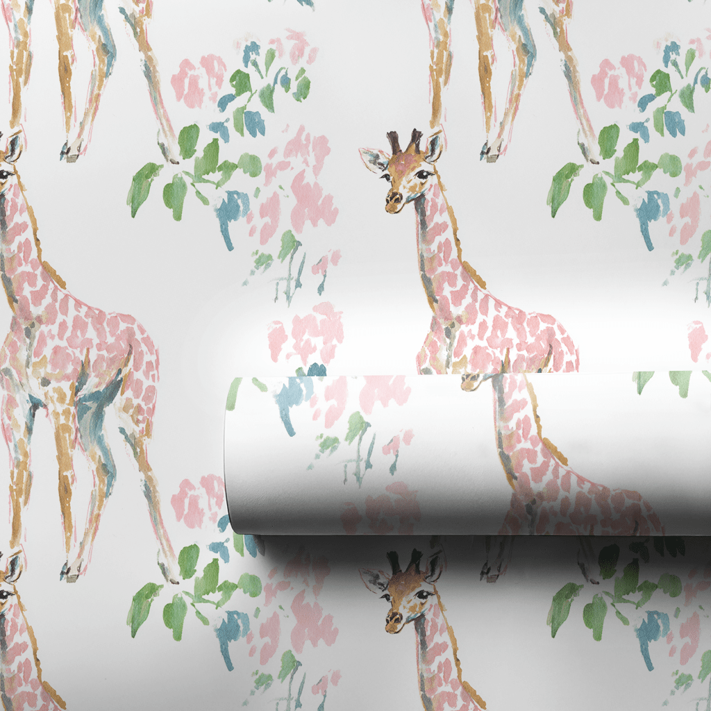 Gabriella Giraffe - Wrapping Paper - Lemon Park