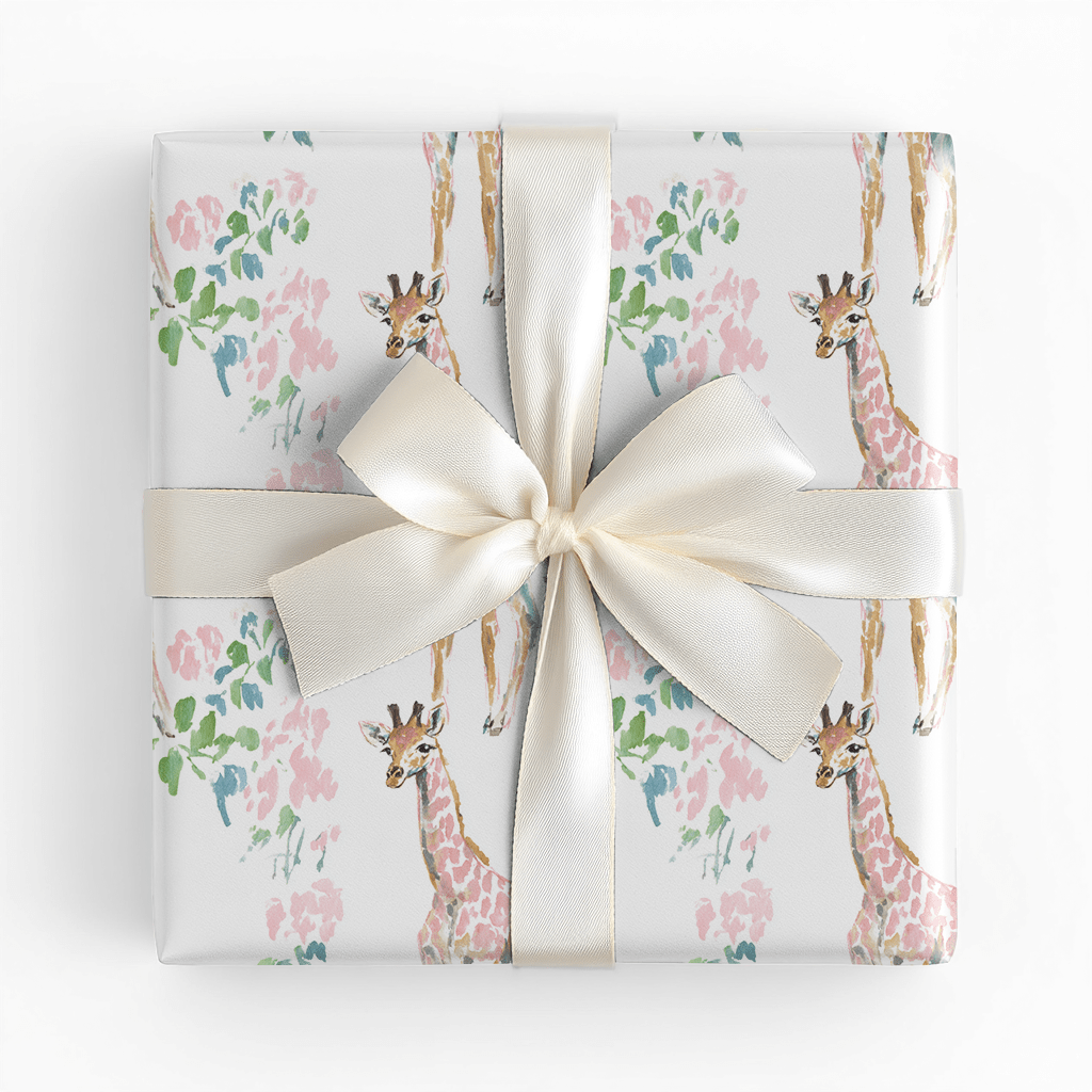 Gabriella Giraffe - Wrapping Paper - Lemon Park