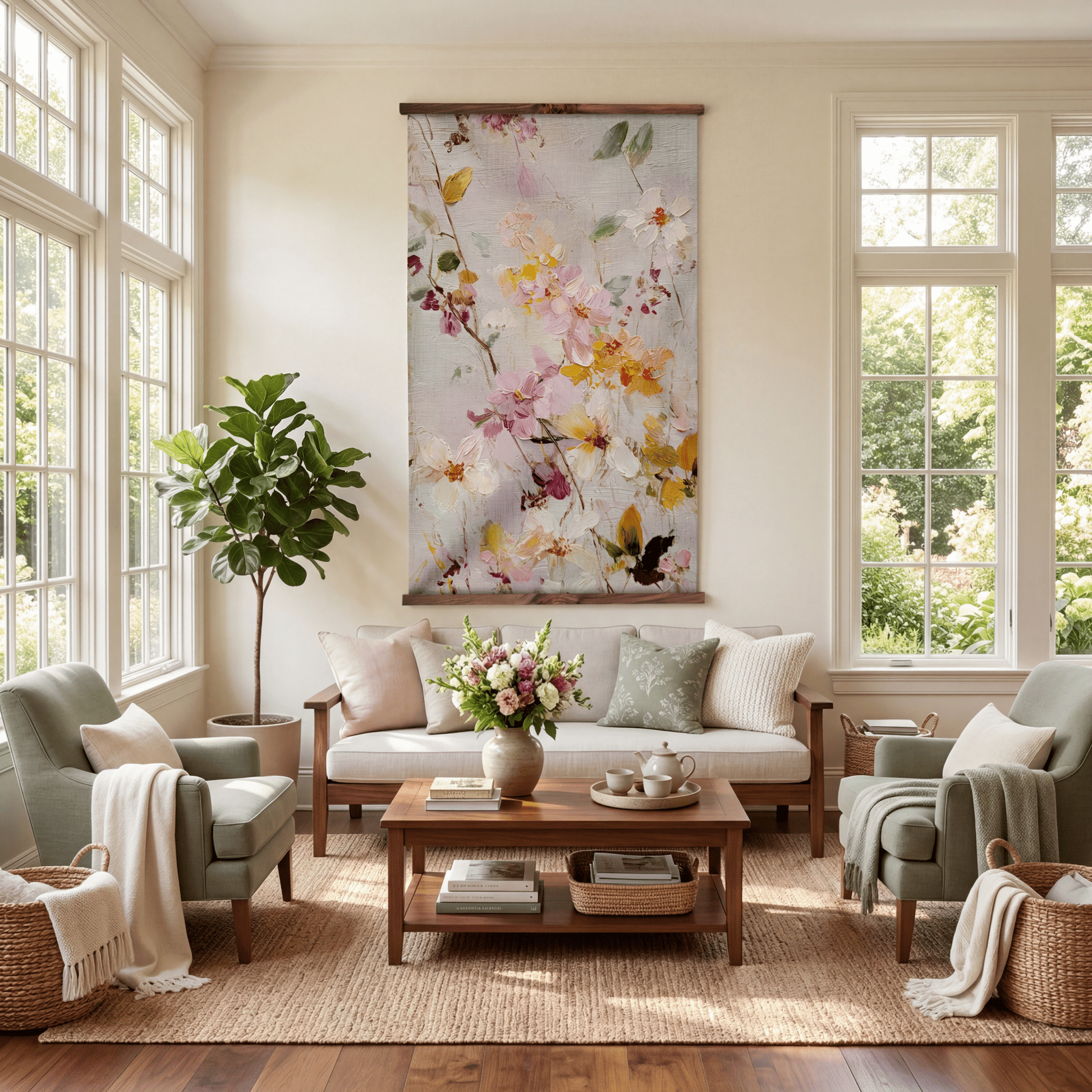 Garden Gossip - Tapestry - Lemon Park