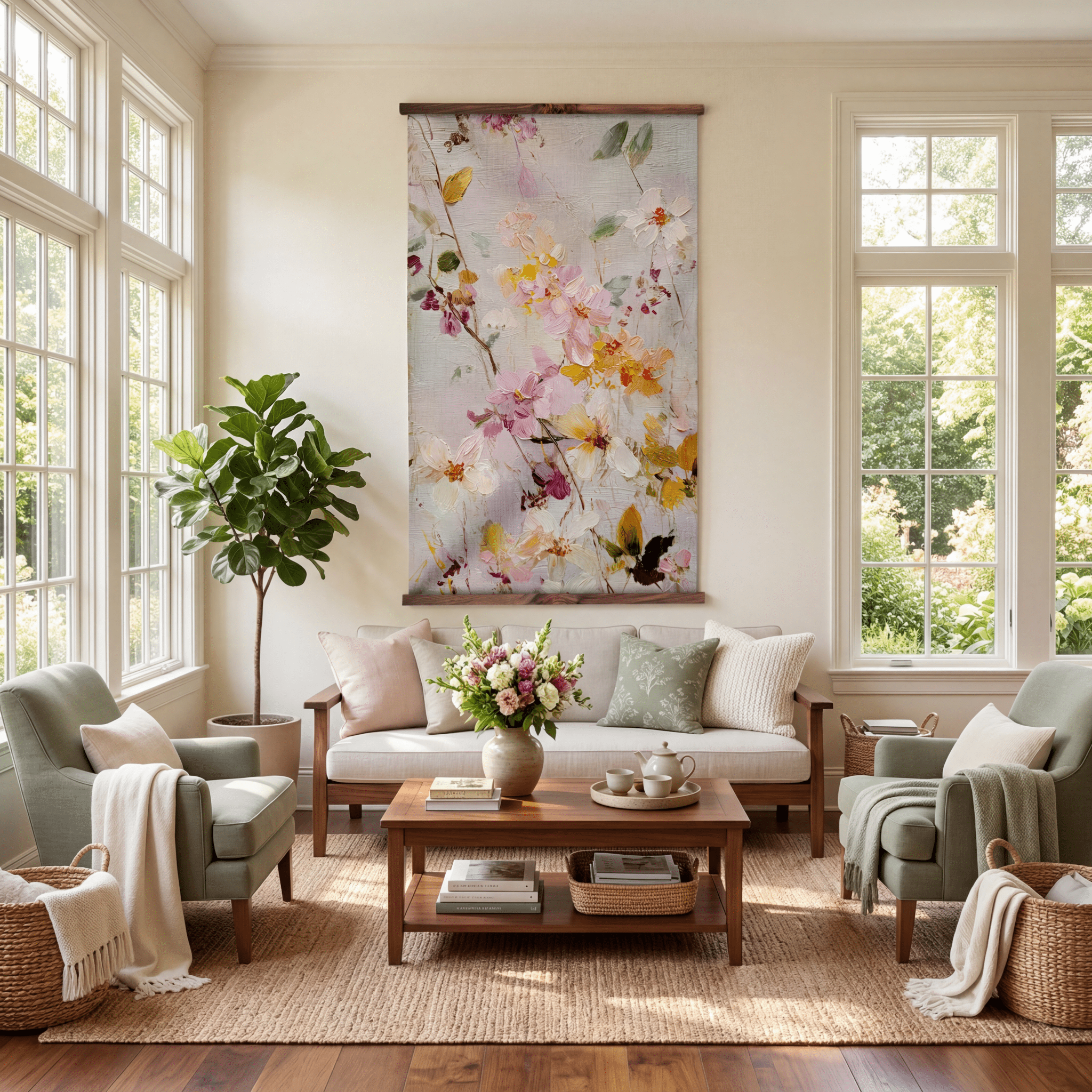 Garden Gossip - Tapestry - Lemon Park