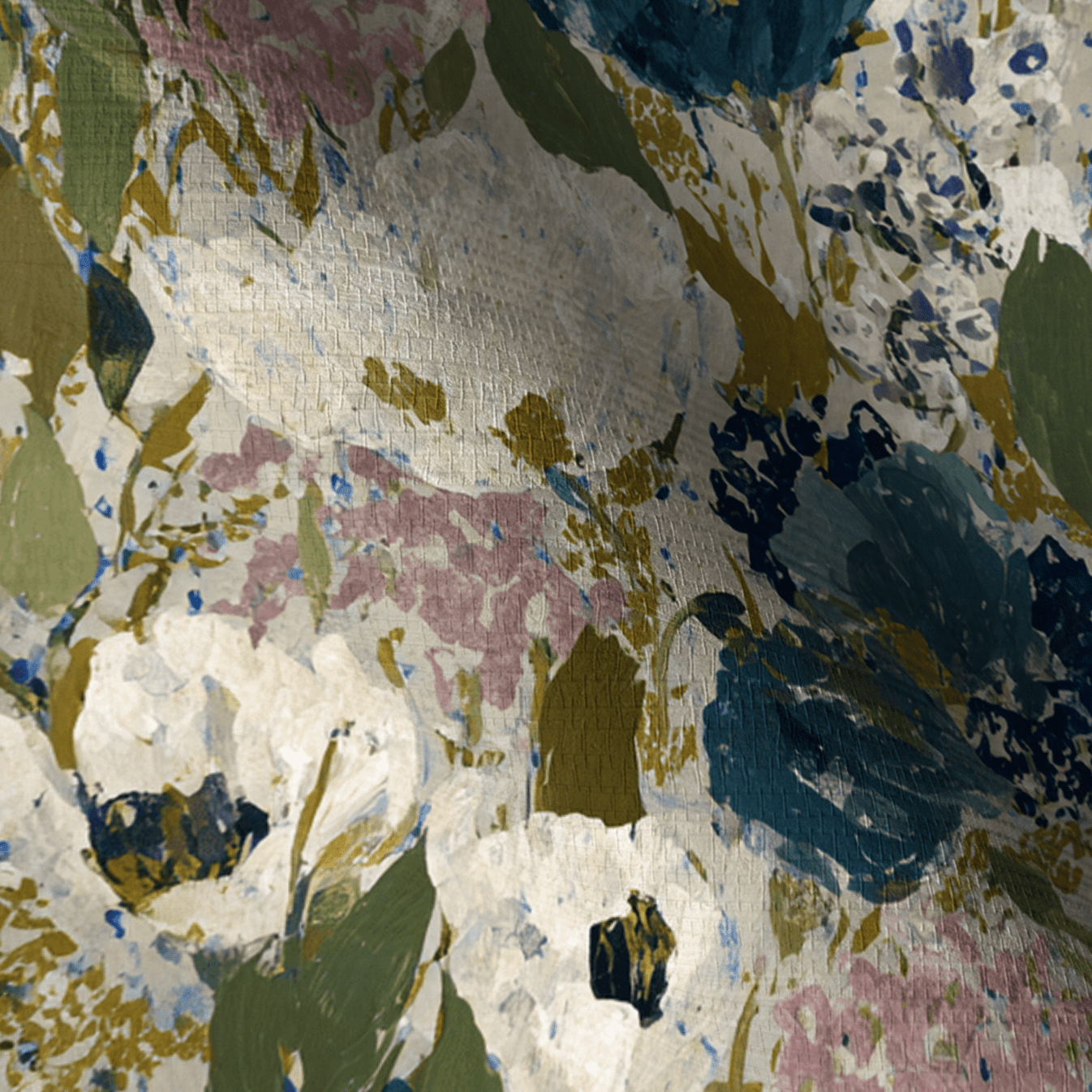 Garden in Motion Faux Grasscloth Wallpaper - Lemon Park