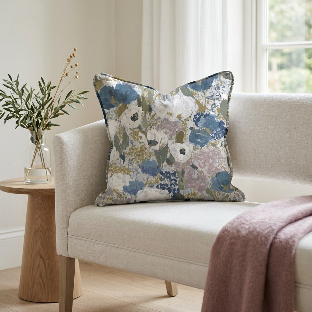 Garden in Motion Throw Pillow - Lemon Park