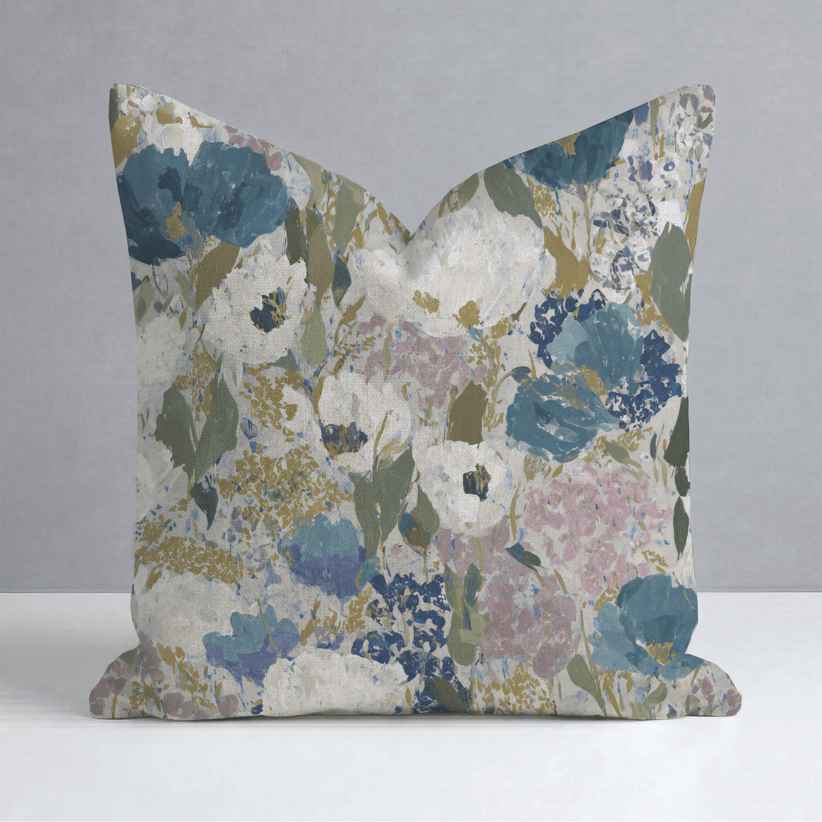Garden in Motion Throw Pillow - Lemon Park