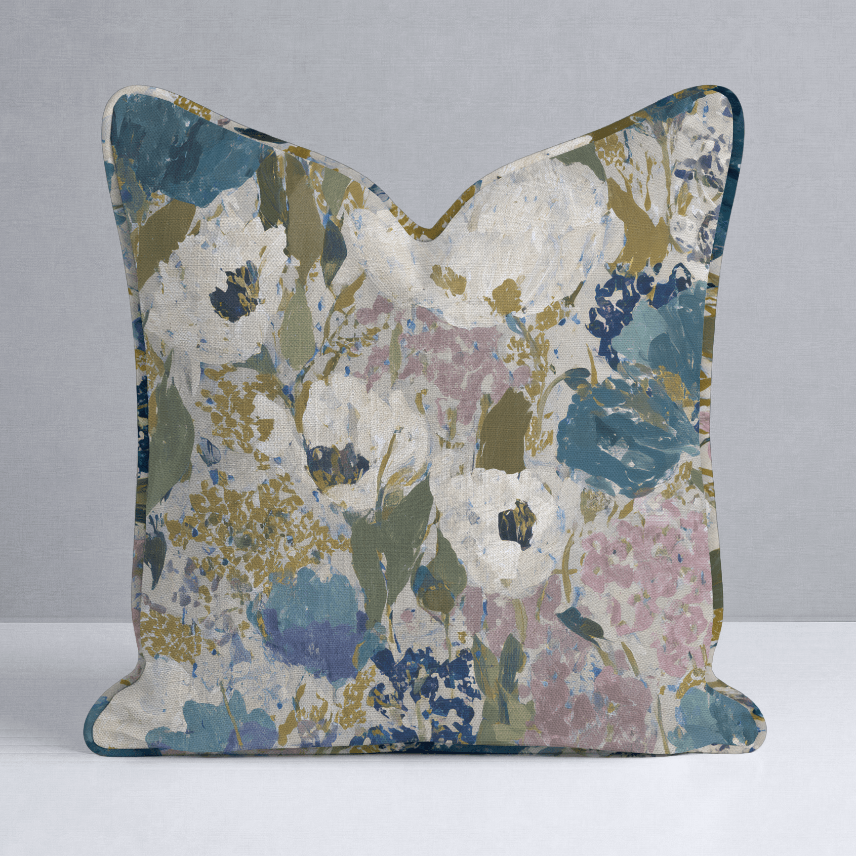 Garden in Motion Throw Pillow - Lemon Park