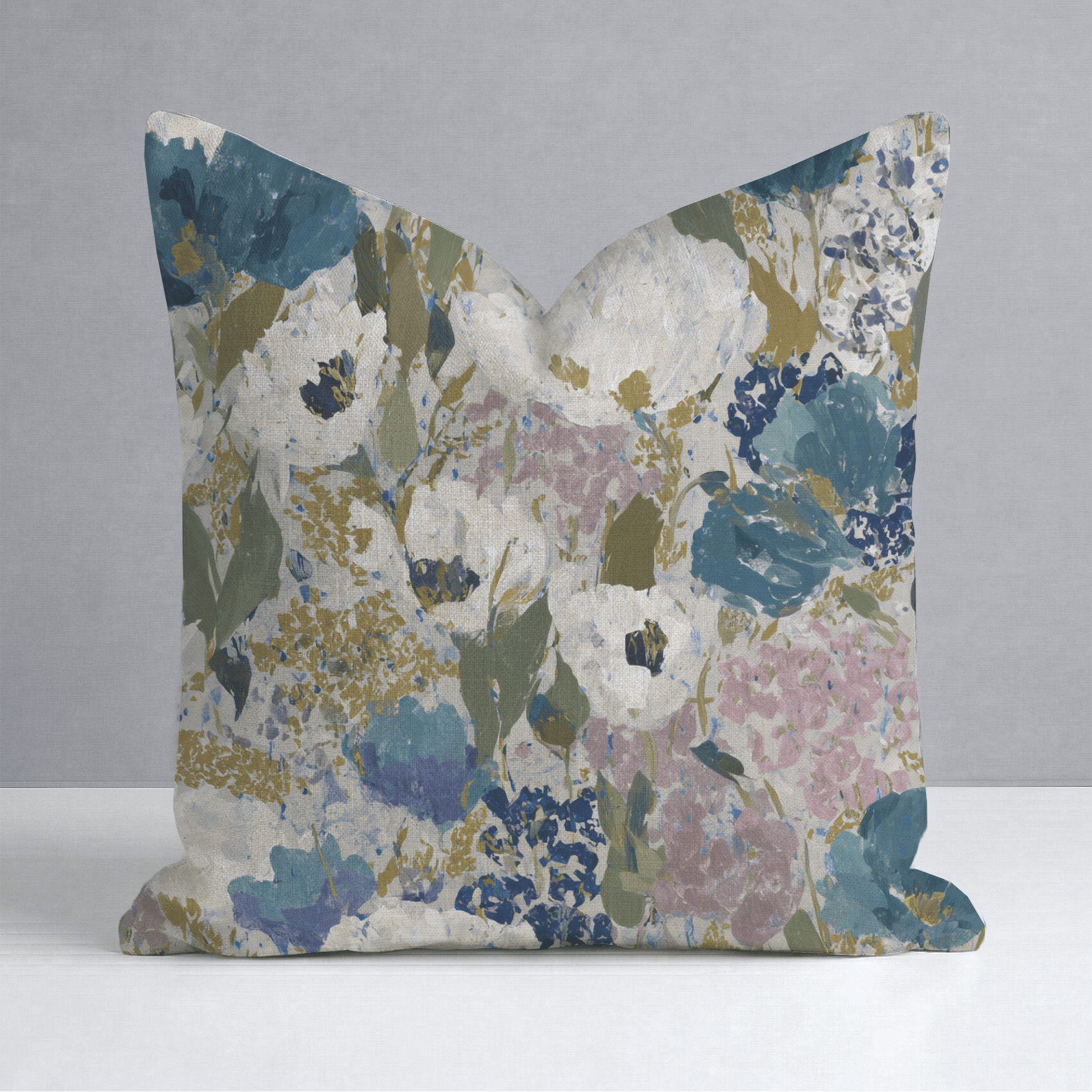 Garden in Motion Throw Pillow - Lemon Park