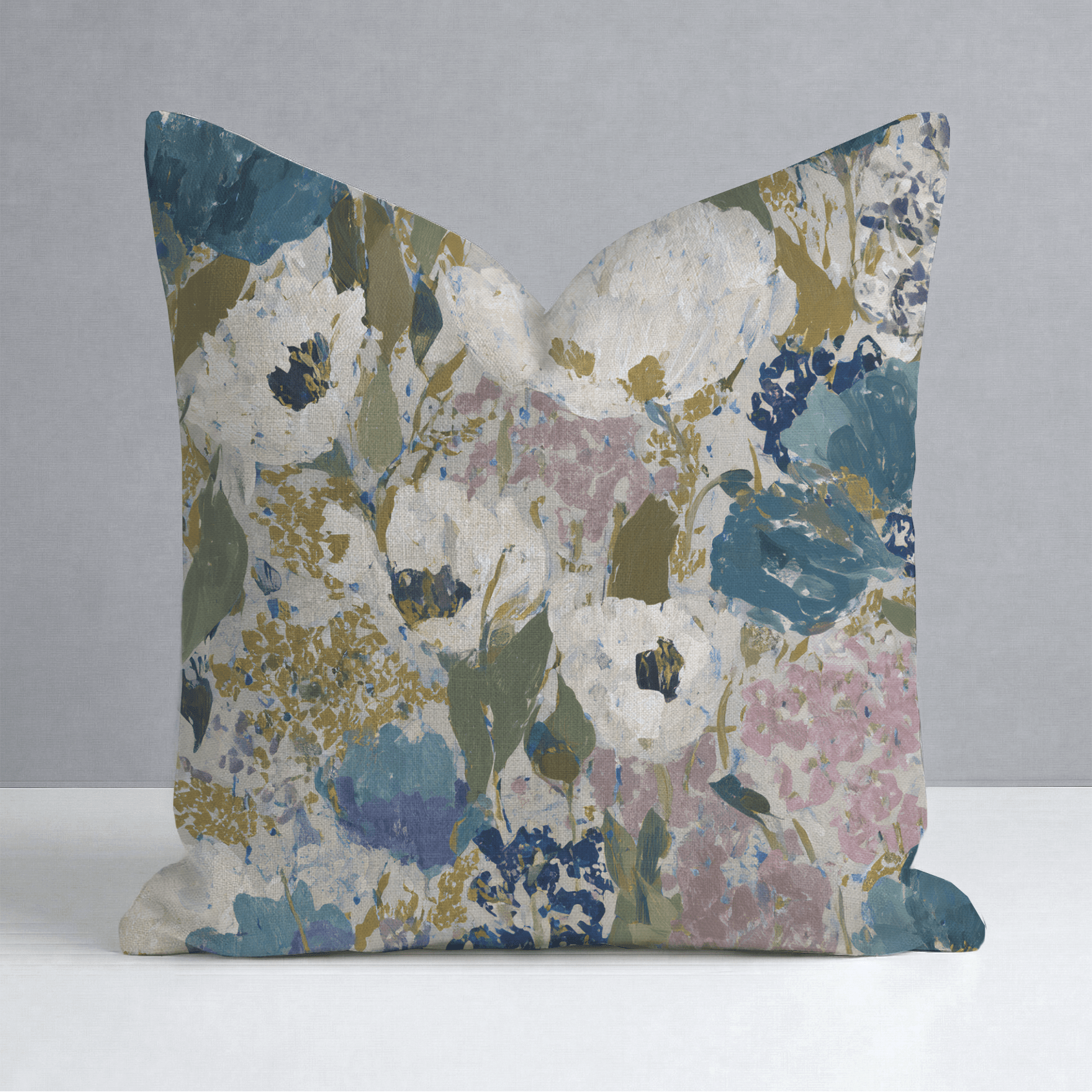 Garden in Motion Throw Pillow - Lemon Park