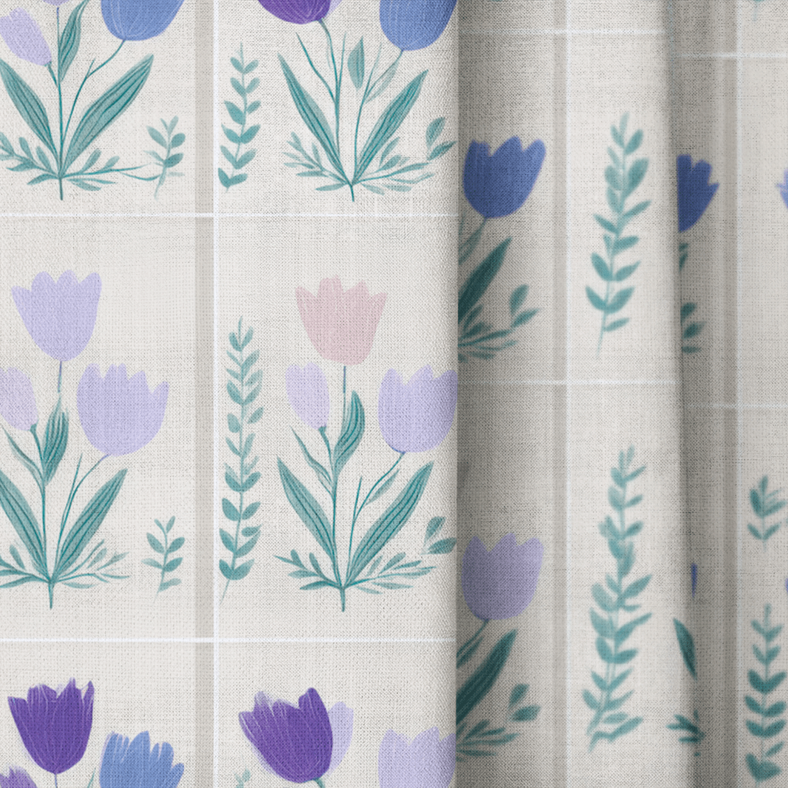 Garden Panel - Drapery - Lemon Park