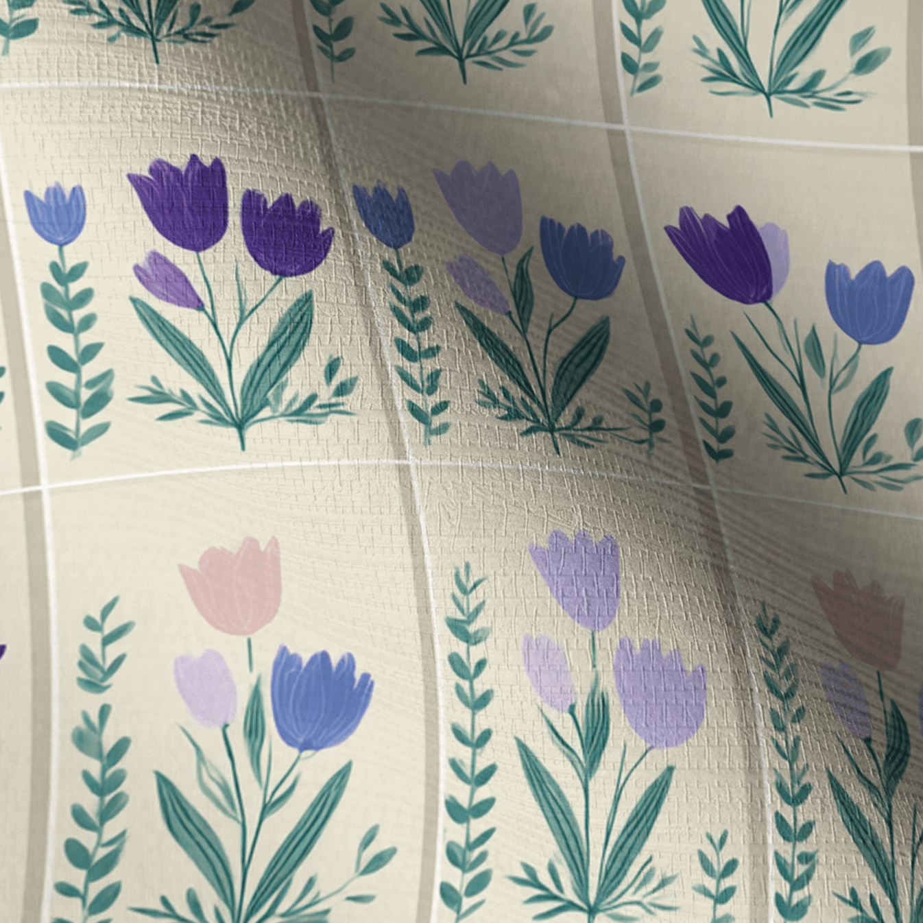 Garden Panel Faux Grasscloth Wallpaper - Lemon Park